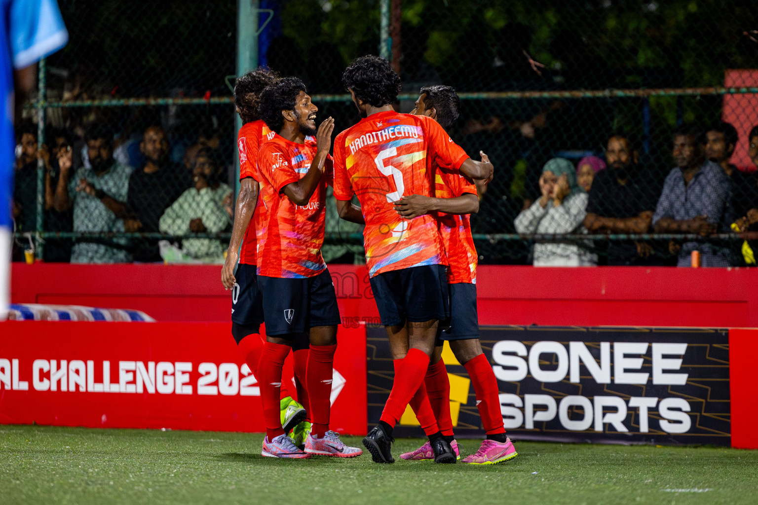 SH Milandhoo vs SH Kanditheemu in zone round on Day 32 of Golden Futsal Challenge 2025 was held on Wednesday , 5th February 2025, in Hulhumale', Maldives. Photos: Nausham Waheed / images.mv