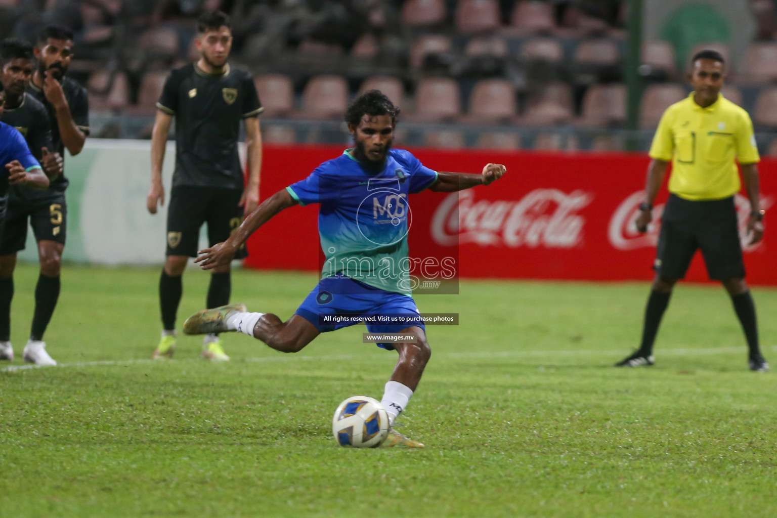 President's Cup 2023 - Club Eagles vs Super United Sports, held in National Football Stadium, Male', Maldives  Photos: Mohamed Mahfooz Moosa/ Images.mv