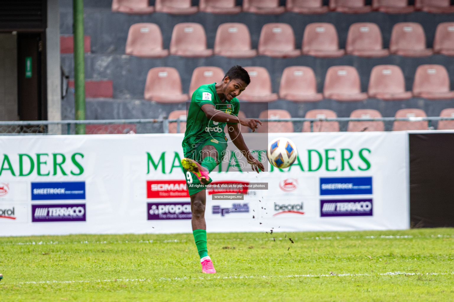 Maziya Sports & Recreation Club vs Bashundhara Kings in the group stage of AFC Cup 2023 held in the National Stadium, Male, Maldives, on Tuesday 19th September 2023. Photos: Mohamed Mahfooz Moosa