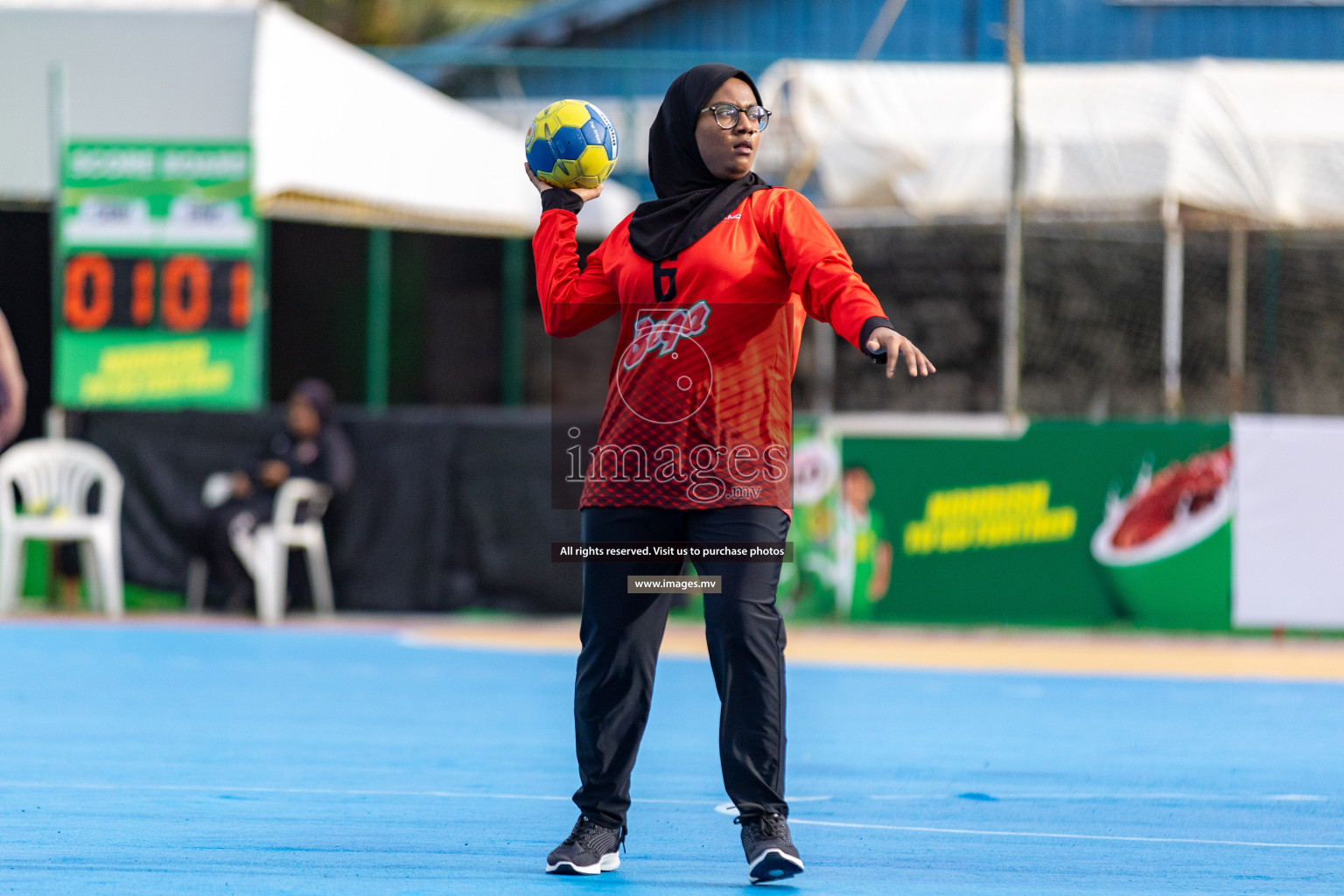 Day 4 of 7th Inter-Office/Company Handball Tournament 2023, held in Handball ground, Male', Maldives on Monday, 18th September 2023 Photos: Nausham Waheed/ Images.mv