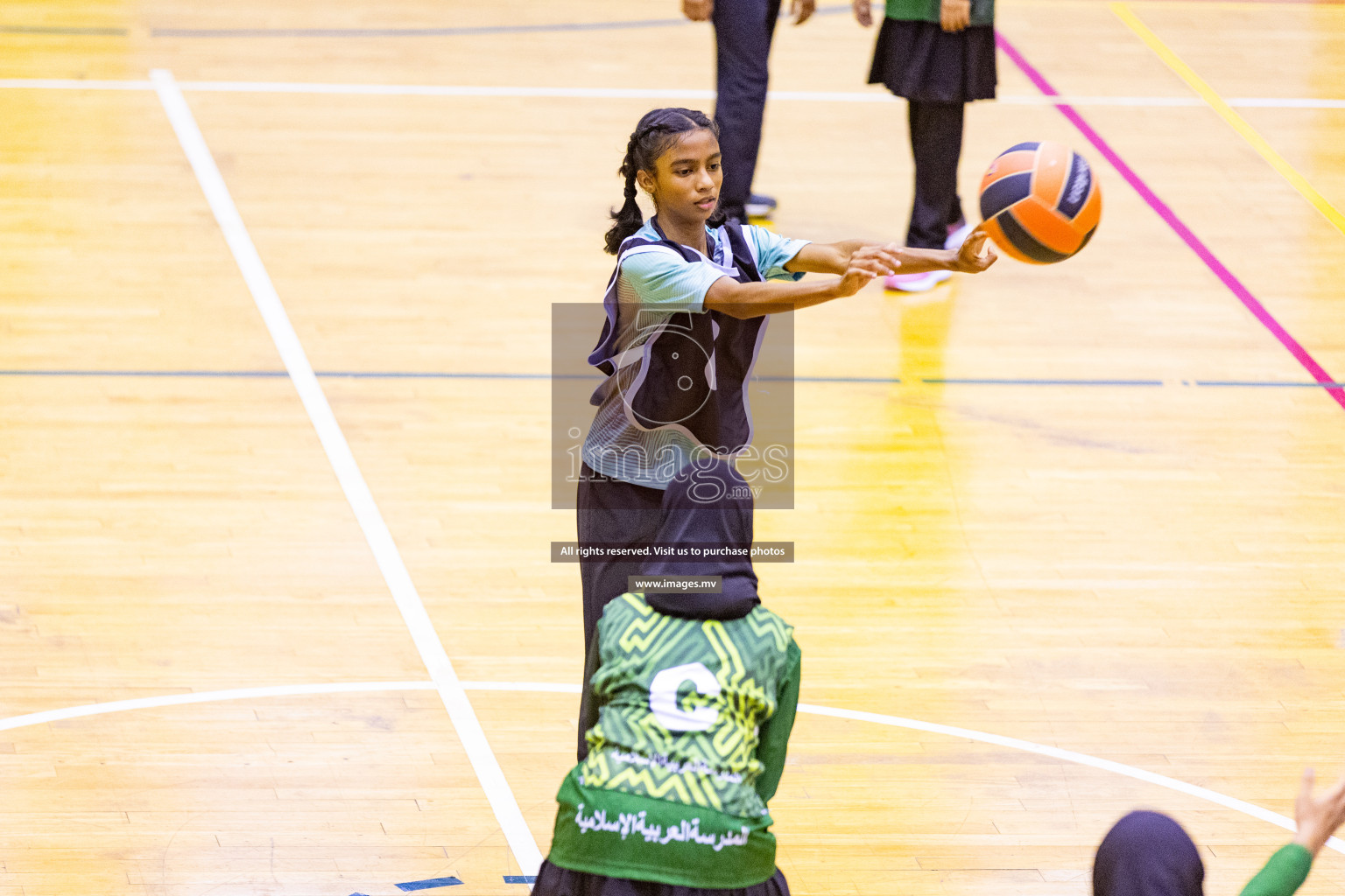 Day5 of 24th Interschool Netball Tournament 2023 was held in Social Center, Male', Maldives on 31st October 2023. Photos: Nausham Waheed / images.mv