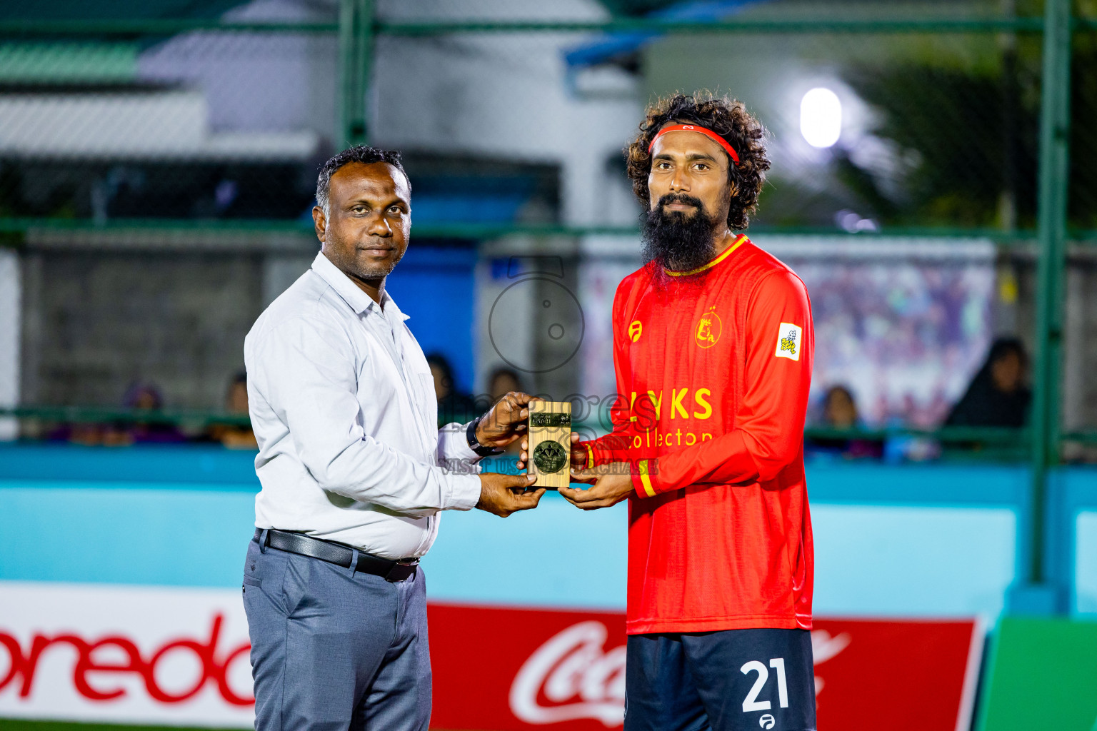 Dee Ess Kay vs Kovigoani in Final of Laamehi Dhiggaru Ekuveri Futsal Challenge 2024 was held on Wednesday, 31st July 2024, at Dhiggaru Futsal Ground, Dhiggaru, Maldives Photos: Nausham Waheed / images.mv