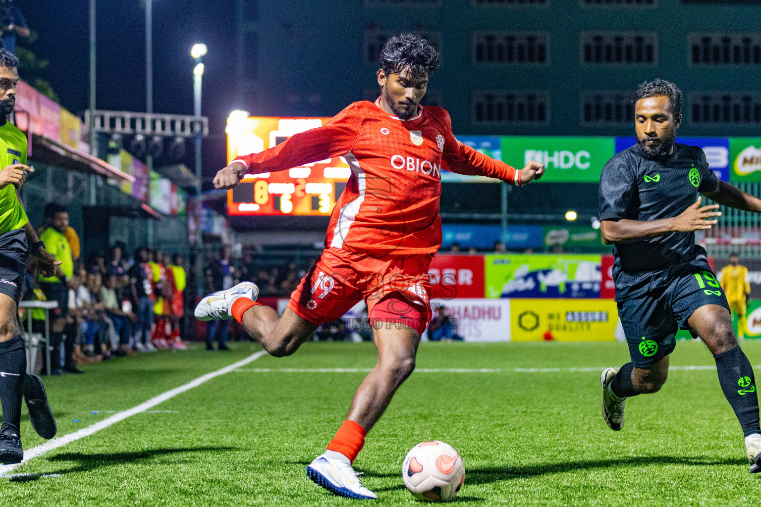 Road Recreation Club vs Club Combination SC Eydhafushi in Kings Cup Final of Club Maldives 2025 was held in Rehendhi Futsal Ground, Hulhumale', Maldives on Tuesday, 9th September 2025. Photos: Areef Adam / images.mv