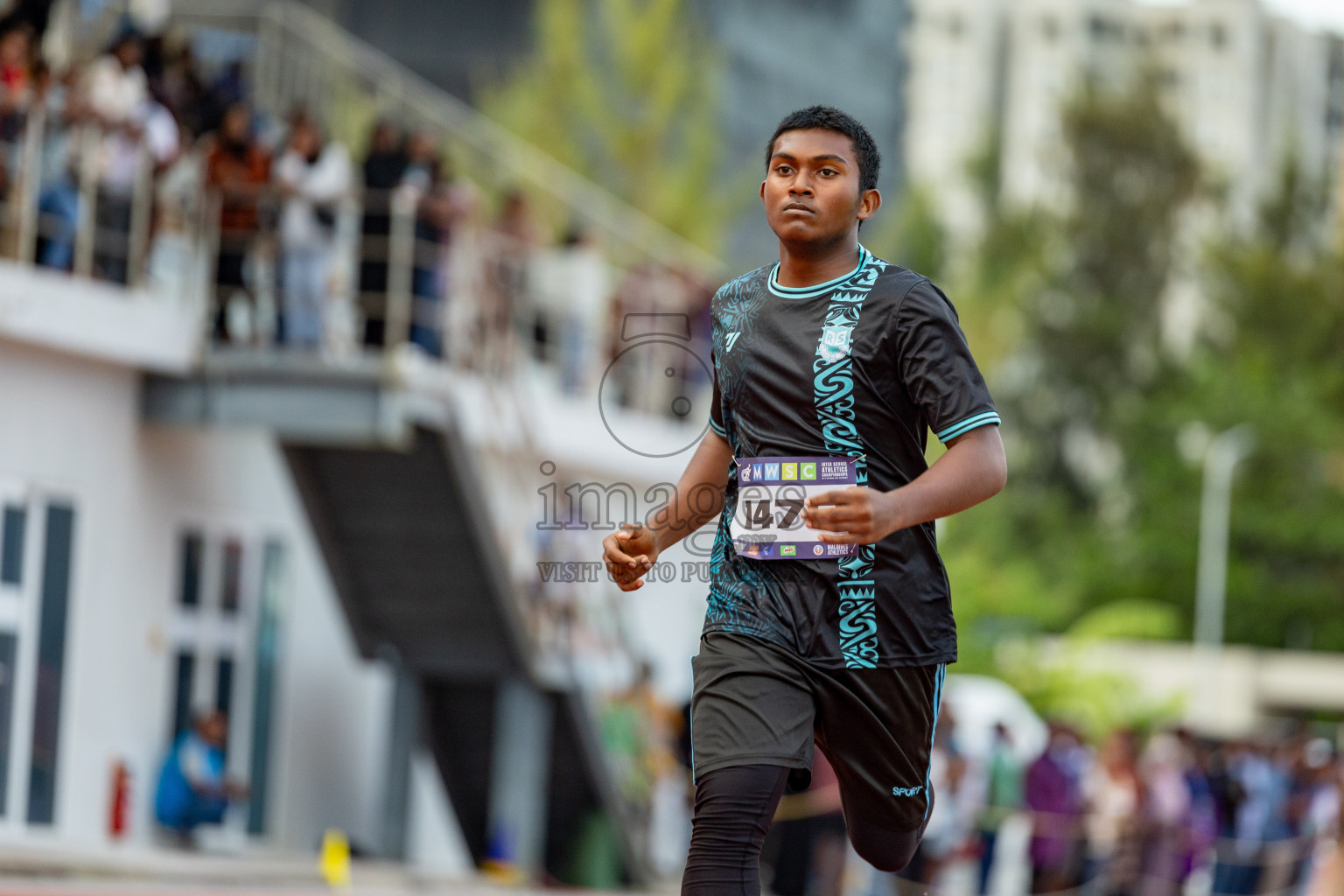 Day 2 of MWSC Interschool Athletics Championships 2024 held in Hulhumale Running Track, Hulhumale, Maldives on Sunday, 10th November 2024. 
Photos by: Hassan Simah / Images.mv