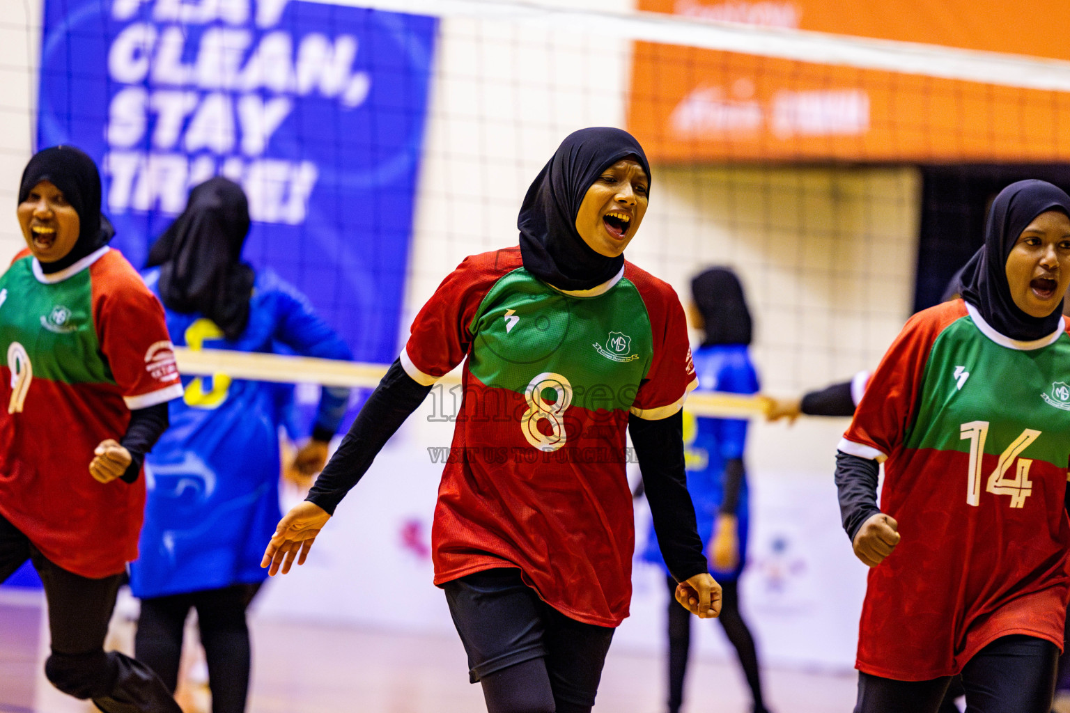 Finals of Interschool Volleyball Tournament 2024 was held in Social Center at Male', Maldives on Friday, 6th December 2024. Photos: Nausham Waheed / images.mv