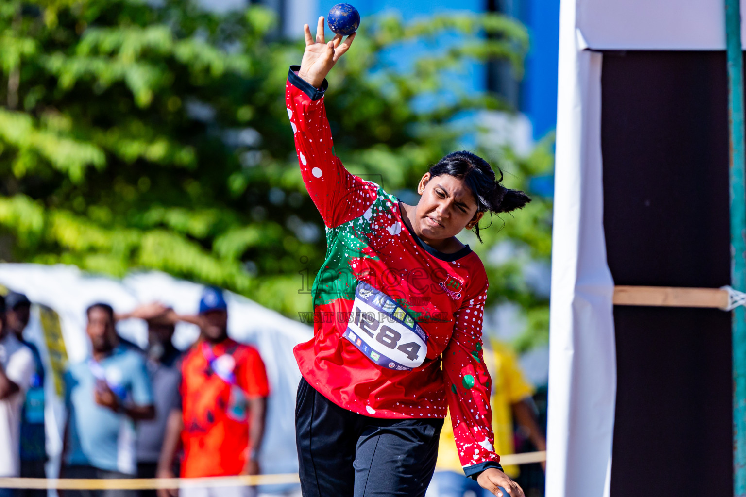 Day 3 of MWSC Interschool Athletics Championships 2024 held in Hulhumale Running Track, Hulhumale, Maldives on Monday, 11th November 2024. Photos by:  Nausham Waheed / Images.mv