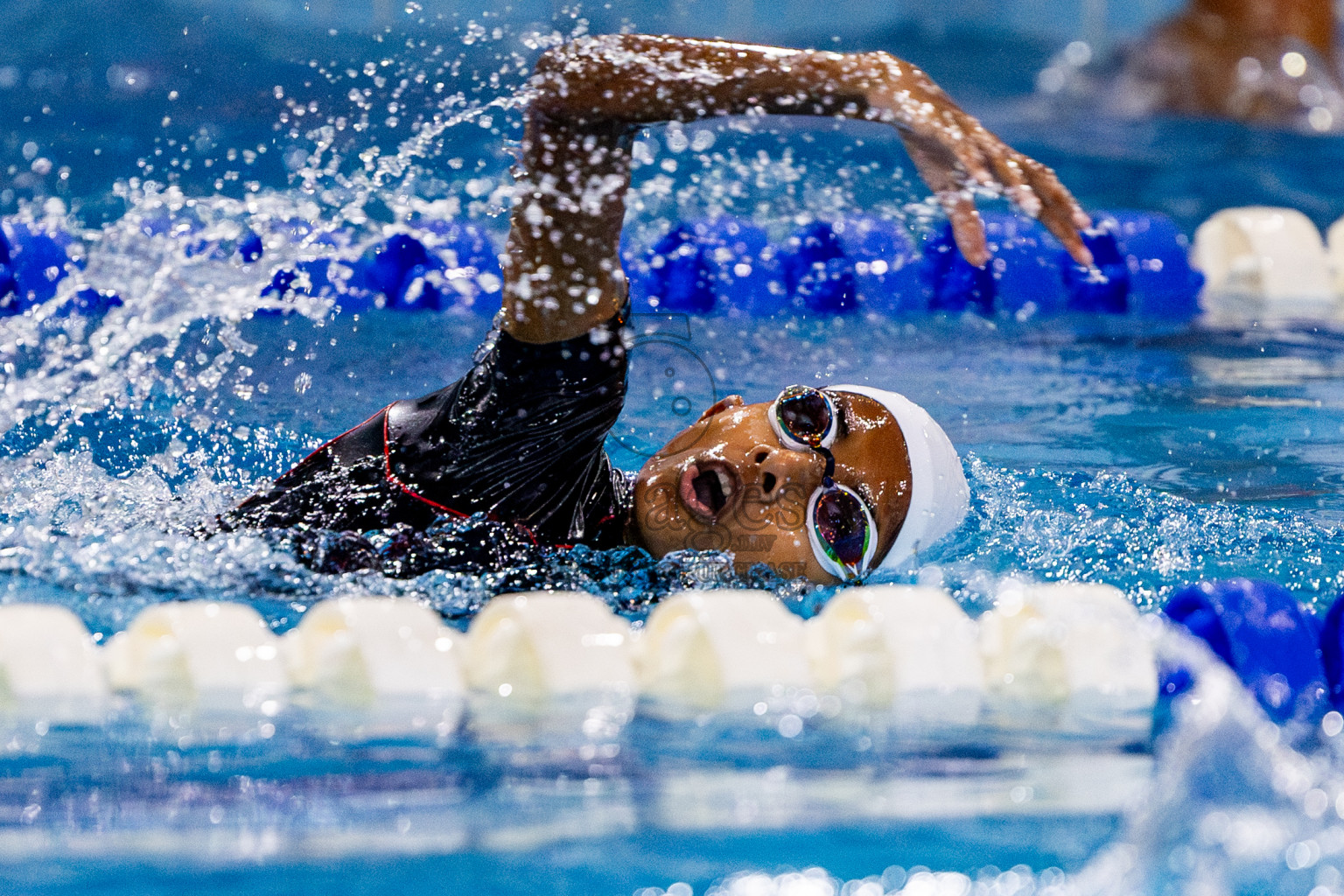 Day 3 of National Swimming Competition 2024 held in Hulhumale', Maldives on Sunday, 15th December 2024. Photos: Nausham Waheed/ images.mv