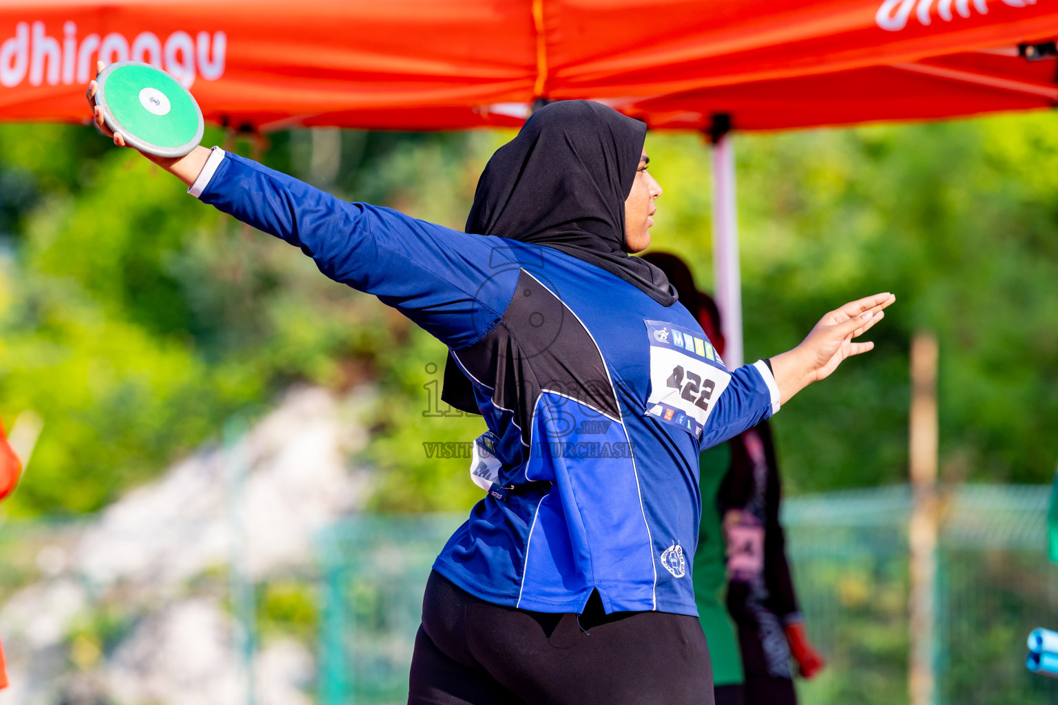 Day 6 of MWSC Interschool Athletics Championships 2024 held in Hulhumale Running Track, Hulhumale, Maldives on Thursday, 14th November 2024. Photos by: Nausham Waheed / Images.mv