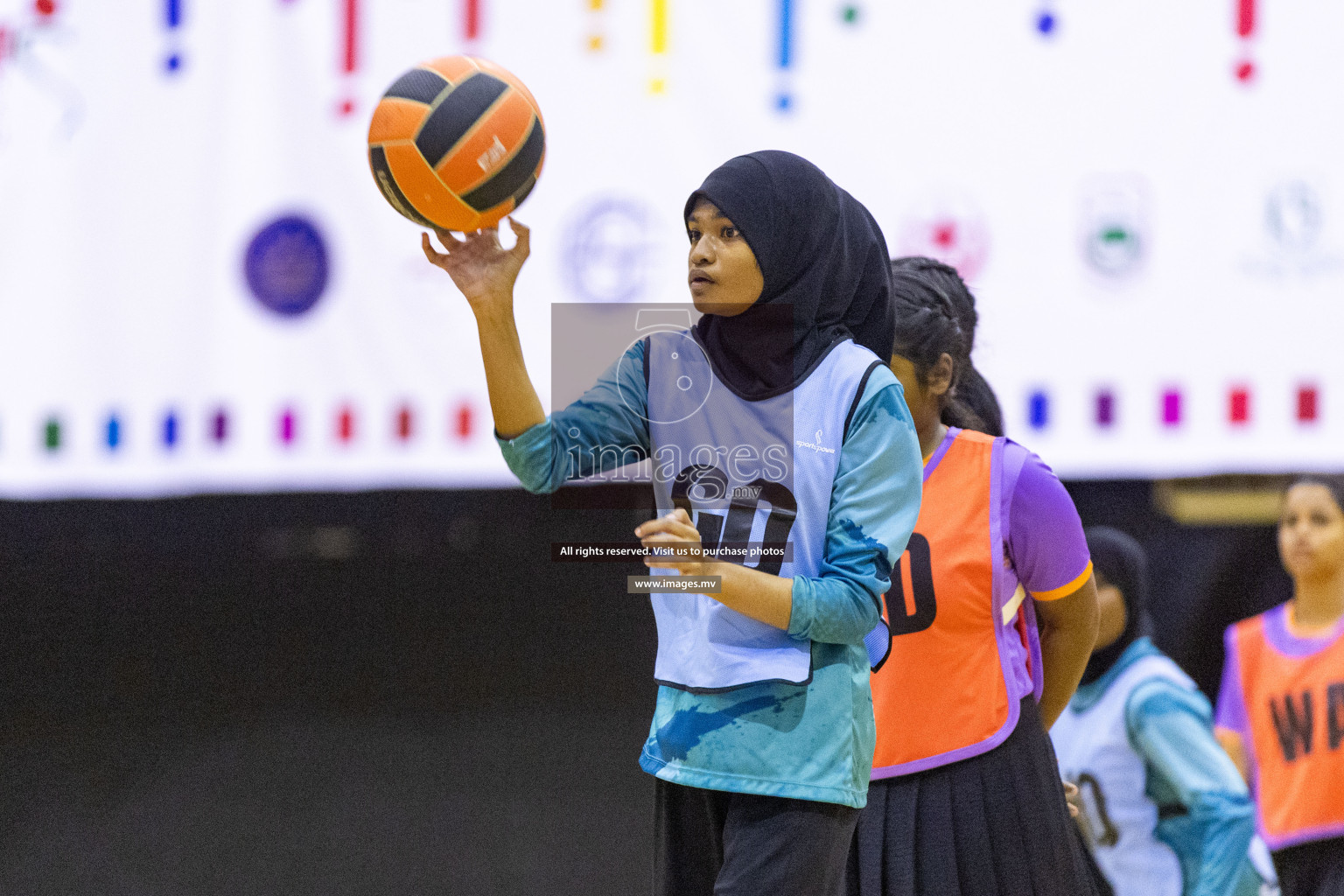 Day6 of 24th Interschool Netball Tournament 2023 was held in Social Center, Male', Maldives on 1st November 2023. Photos: Nausham Waheed / images.mv