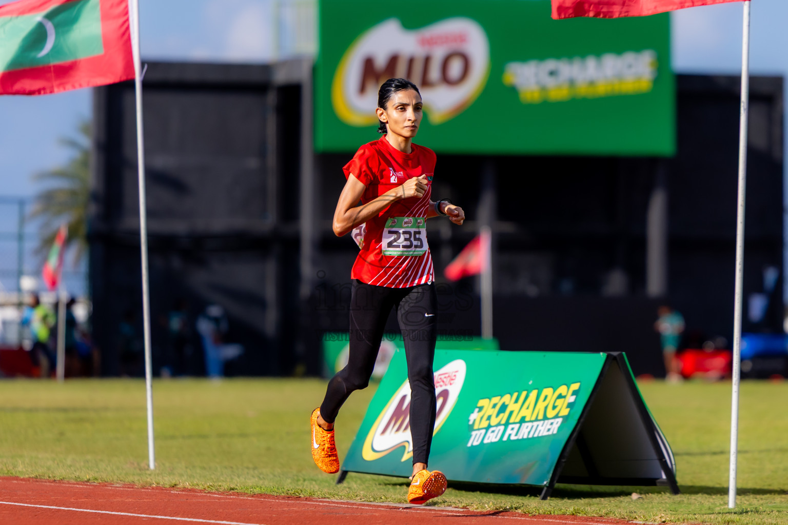 Day 2 of 12th Milo Association Championships was held in Ekuveni Track at Male', Maldives on Friday, 25th April 2025. Photos: Nausham Waheed / images.mv