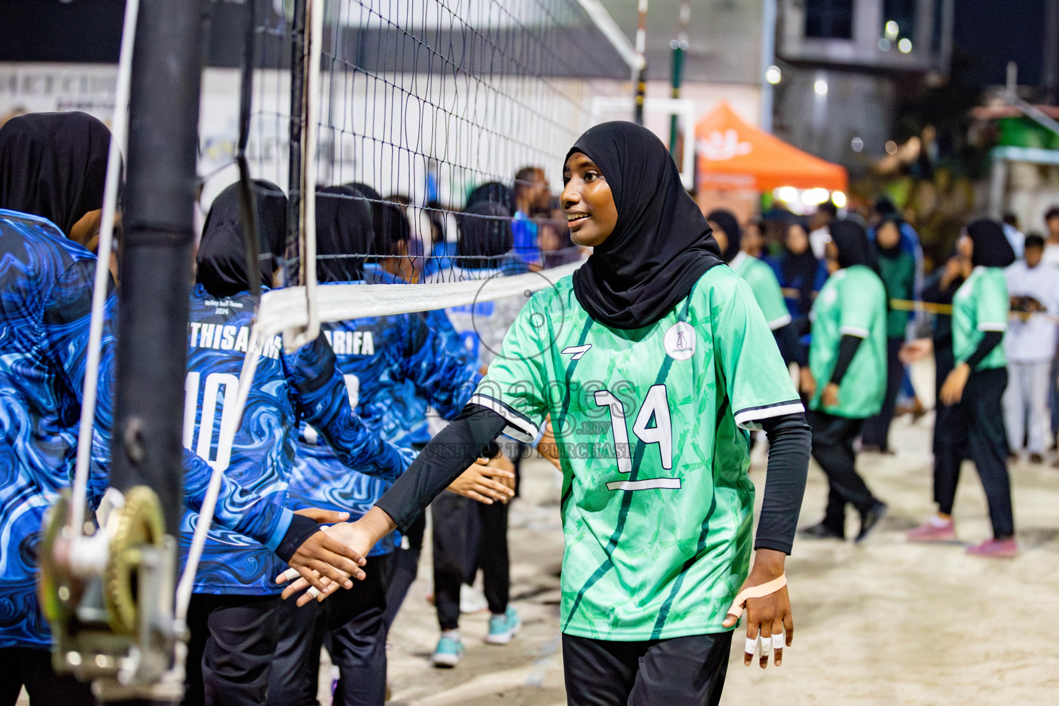 U19 Male and Atoll Girl's Finals in Day 9 of Interschool Volleyball Tournament 2024 was held in ABC Court at Male', Maldives on Saturday, 30th November 2024. Photos: Hassan Simah / images.mv