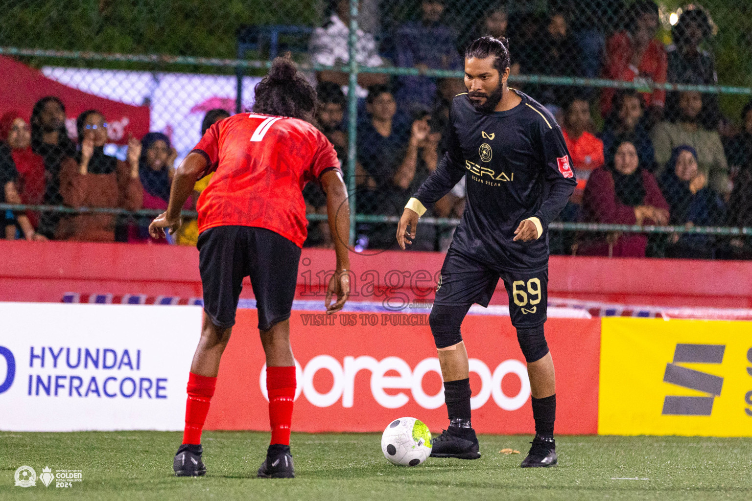 ADh Dhangethi vs ADh Maamigili in Day 7 of Golden Futsal Challenge 2024 was held on Saturday, 20th January 2024, in Hulhumale', Maldives Photos: Ismail Thoriq / images.mv