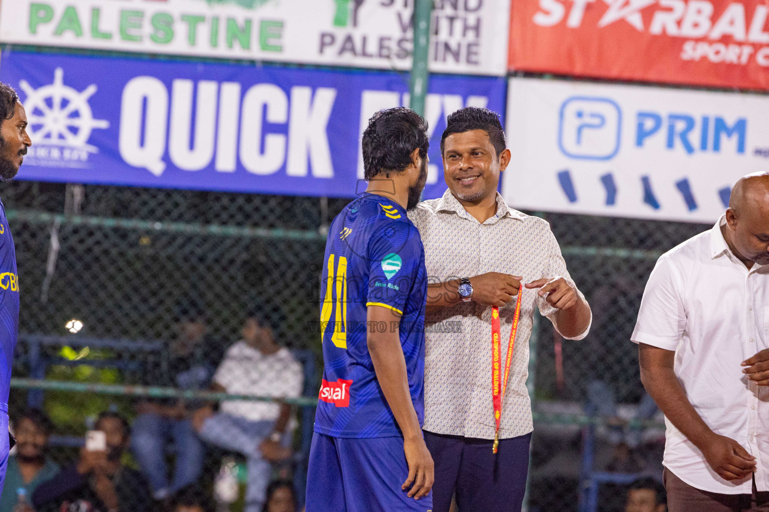 B Eydhafushi vs L Gan in the Final of Golden Futsal Challenge 2024 was held on Thursday, 7th March 2024, in Hulhumale', Maldives 
Photos: Ismail Thoriq / images.mv