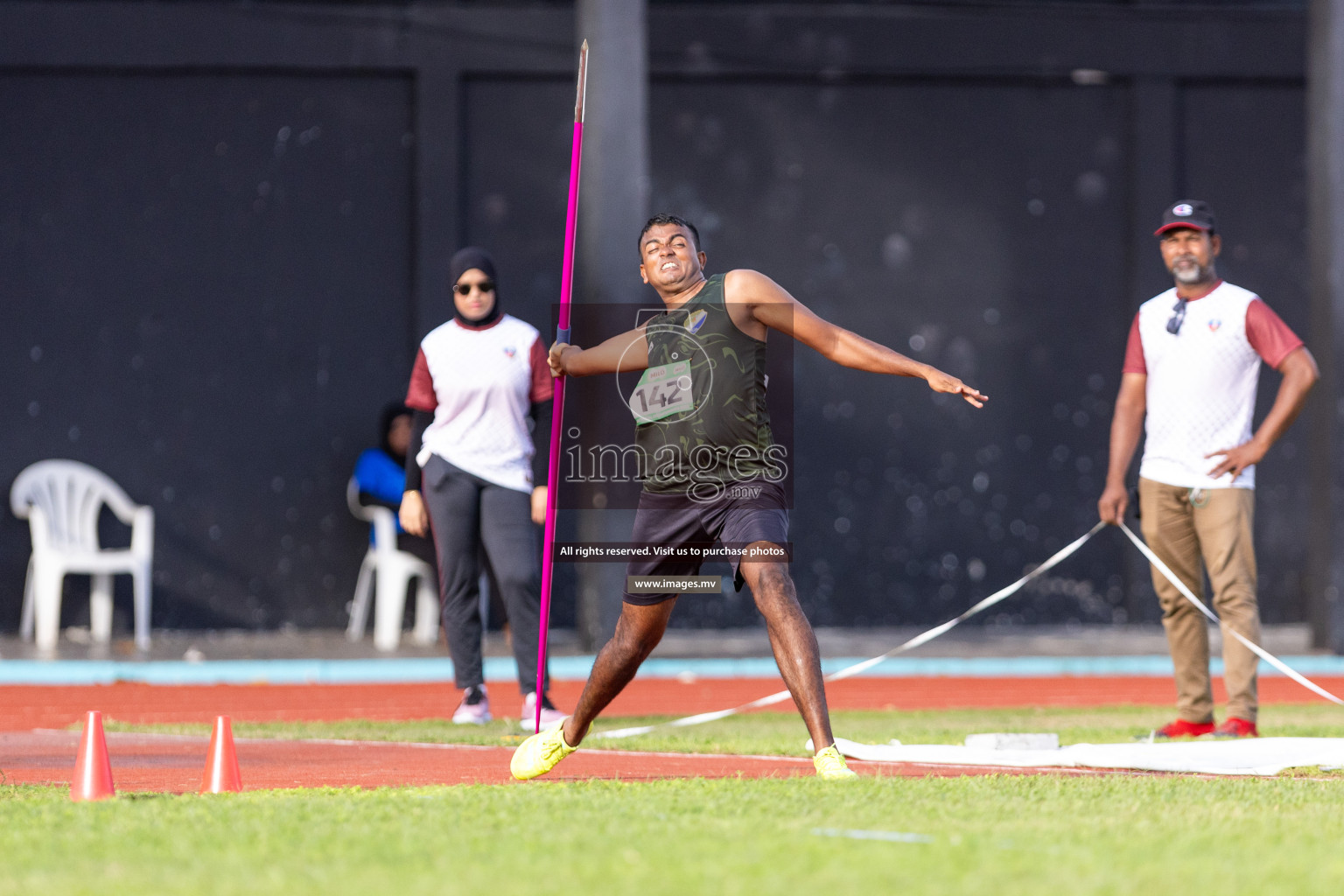 Day 1 of National Athletics Championship 2023 was held in Ekuveni Track at Male', Maldives on Thursday 23rd November 2023. Photos: Nausham Waheed / images.mv