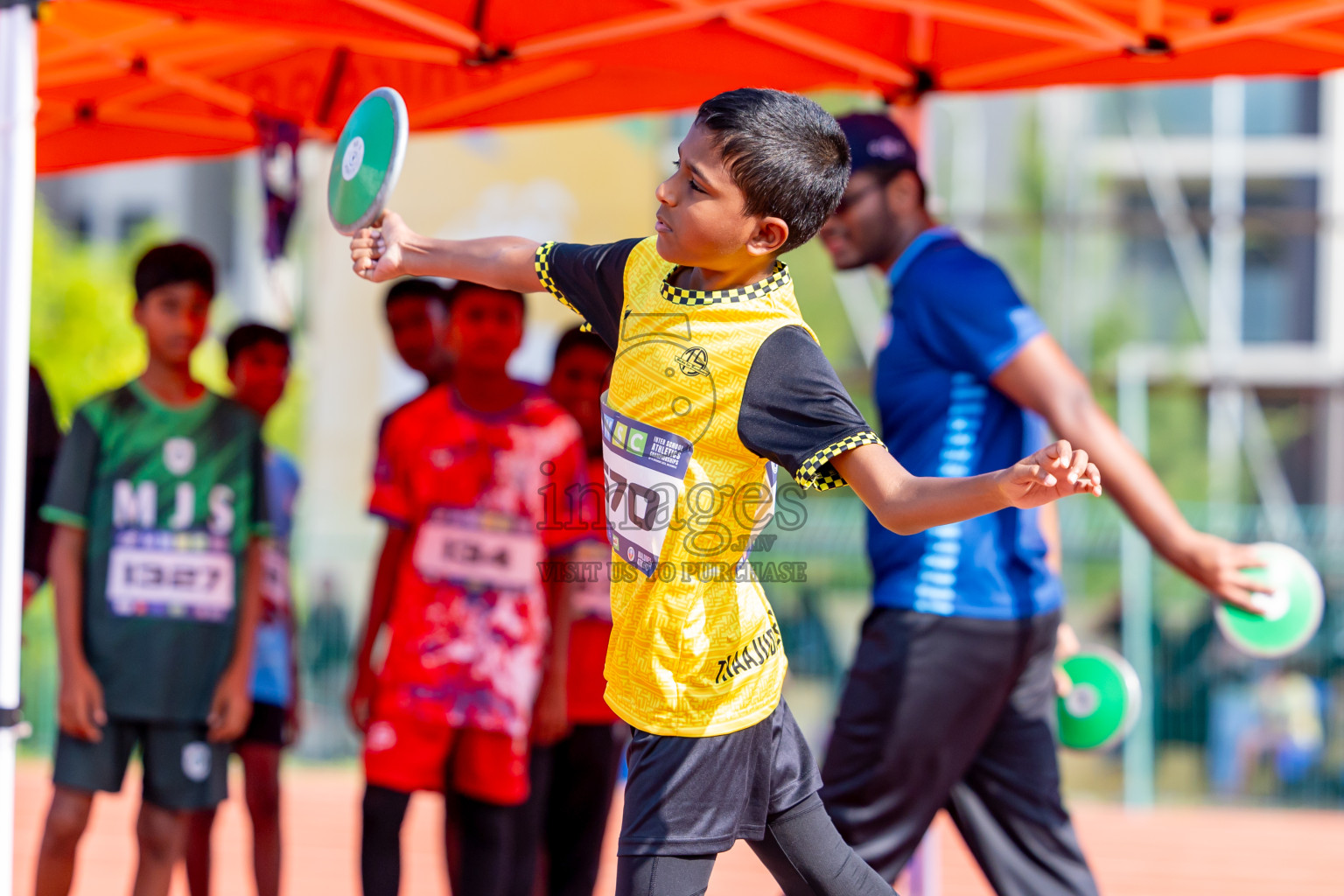 Day 4 of MWSC Interschool Athletics Championships 2024 held in Hulhumale Running Track, Hulhumale, Maldives on Tuesday, 12th November 2024. Photos by: Nausham Waheed / Images.mv