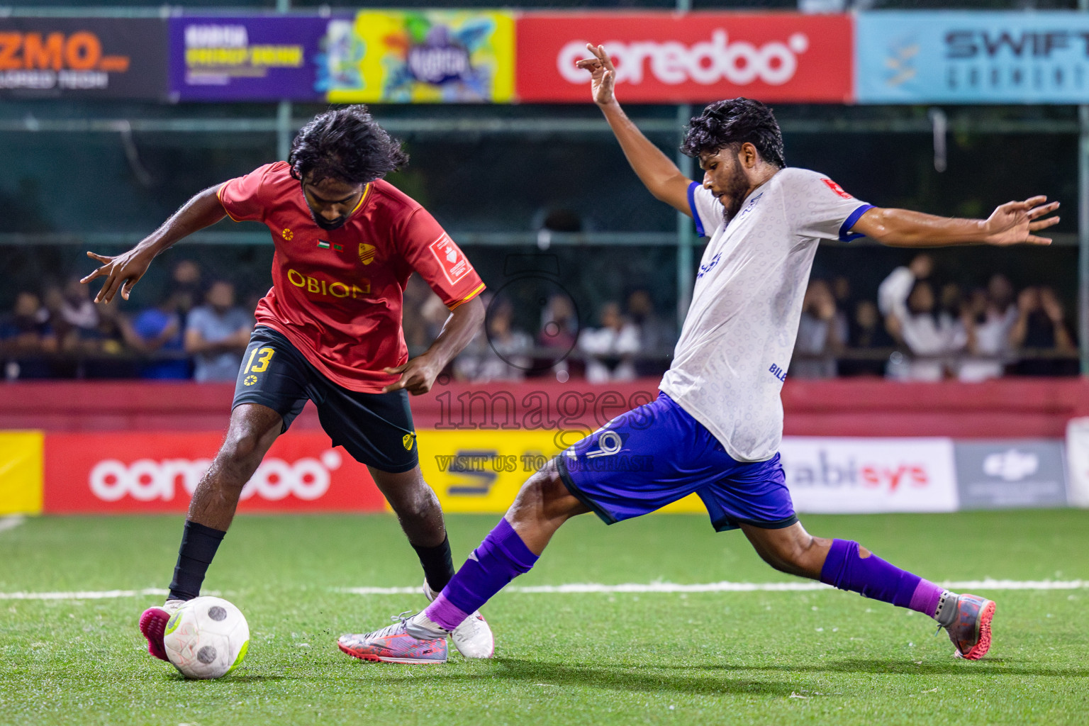 Dh Kudahuvadhoo  vs F Bilehdhoo on Day 34 of Golden Futsal Challenge 2024 was held on Monday, 19th February 2024, in Hulhumale', Maldives
Photos: Mohamed Mahfooz Moosa / images.mv