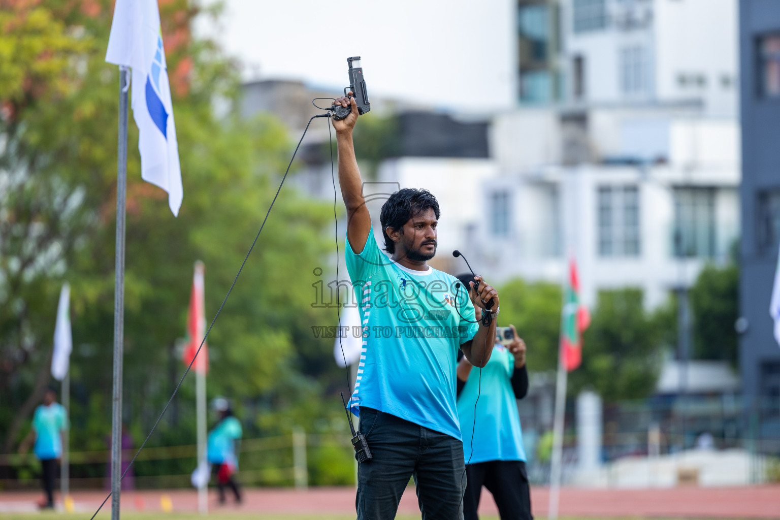 Day 5 of MWSC Interschool Athletics Championships 2024 held in Hulhumale Running Track, Hulhumale, Maldives on Wednesday, 13th November 2024. Photos by: Ismail Thoriq / Images.mv