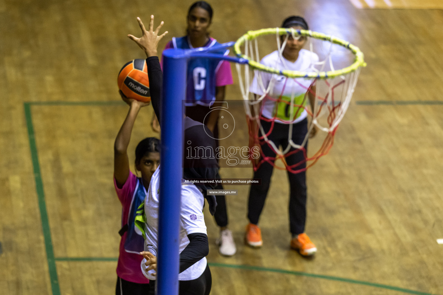 Sports Club Shining Star vs Club Green Streets in the Milo National Netball Tournament 2022 on 17 July 2022, held in Social Center, Male', Maldives. Photographer: Hassan Simah / Images.mv