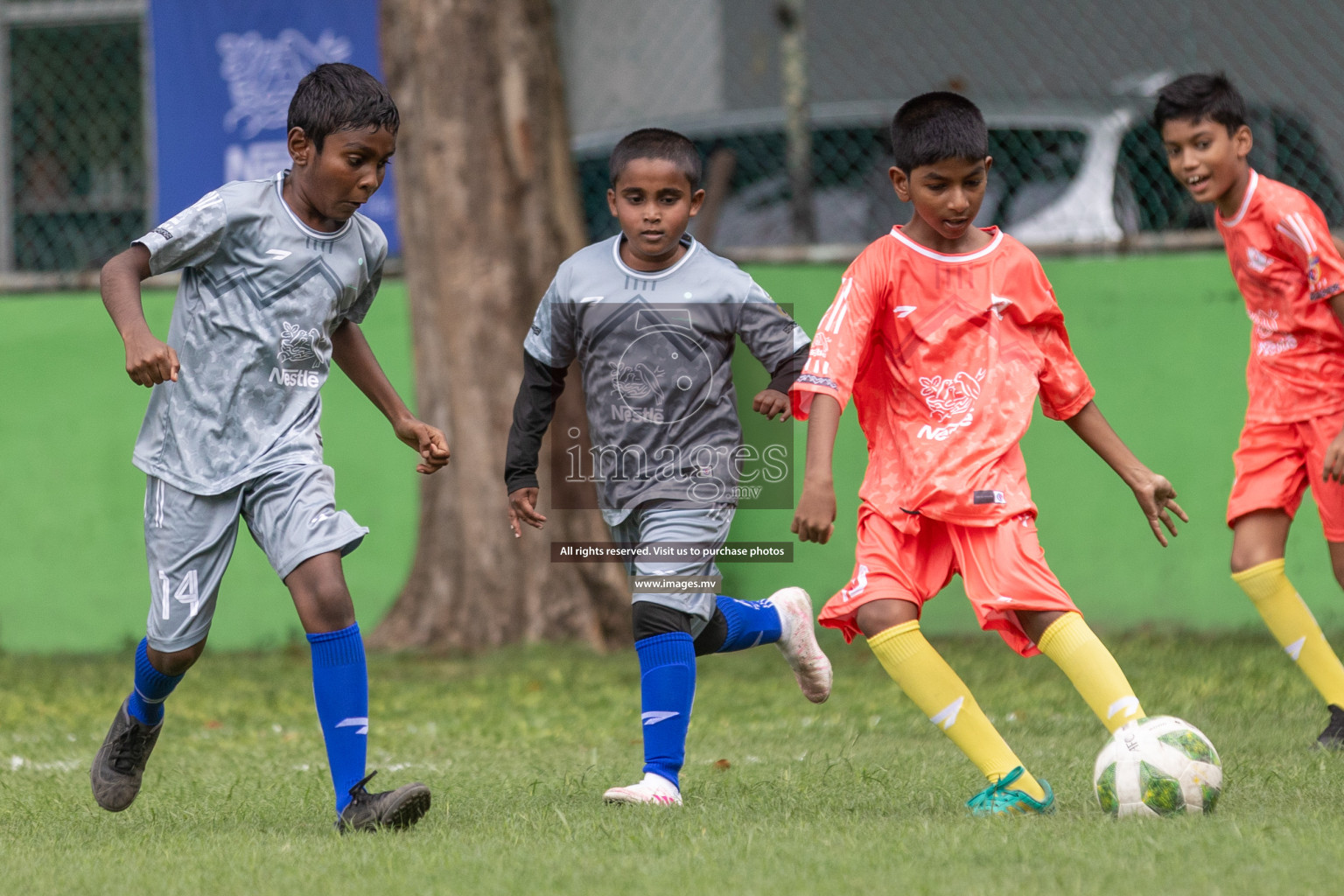 Day 1 of Nestle kids football fiesta, held in Henveyru Football Stadium, Male', Maldives on Wednesday, 11th October 2023 Photos: Shut Abdul Sattar/ Images.mv