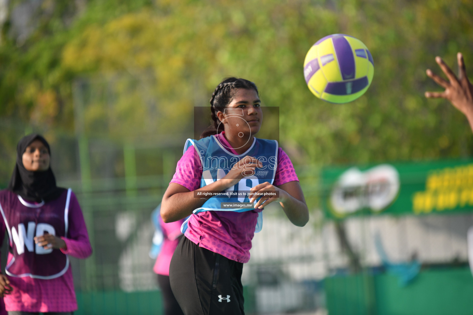 Day 1 of Junior Netball Championship 2022 on 5 March 2022 held in Male', Maldives. Photos by Nausham Waheed.