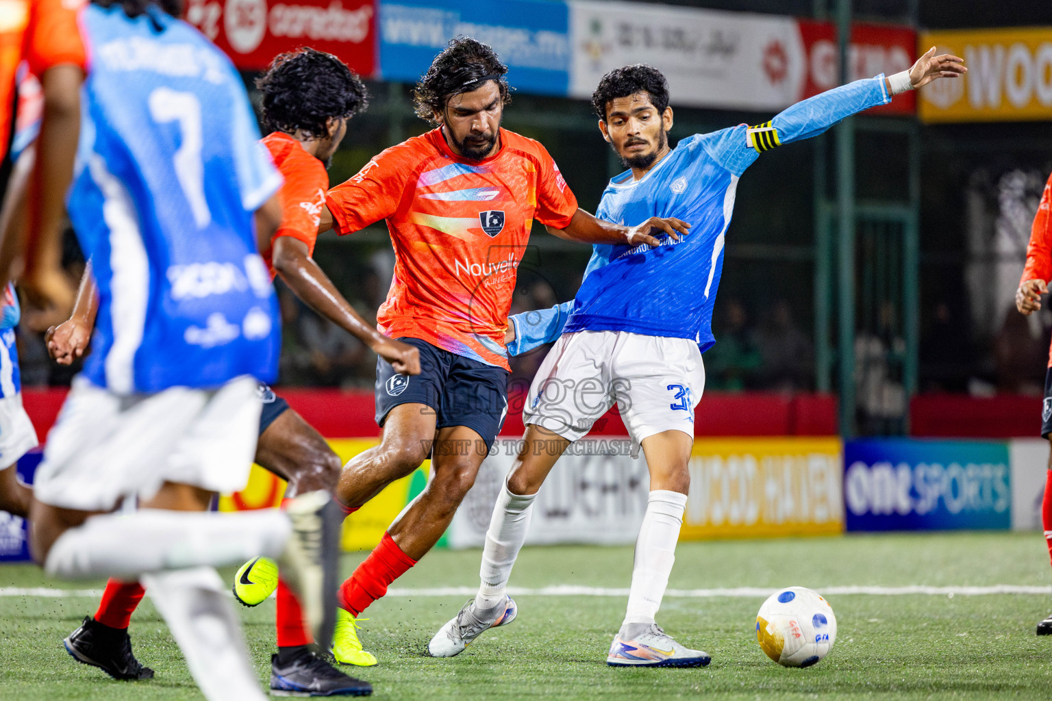 Sh Kanditheemu vs Sh Milandhoo in Day 11 of Golden Futsal Challenge 2025 was held on Wednesday, 15th January 2025, in Hulhumale', Maldives Photos: Nausham Waheed / images.mv