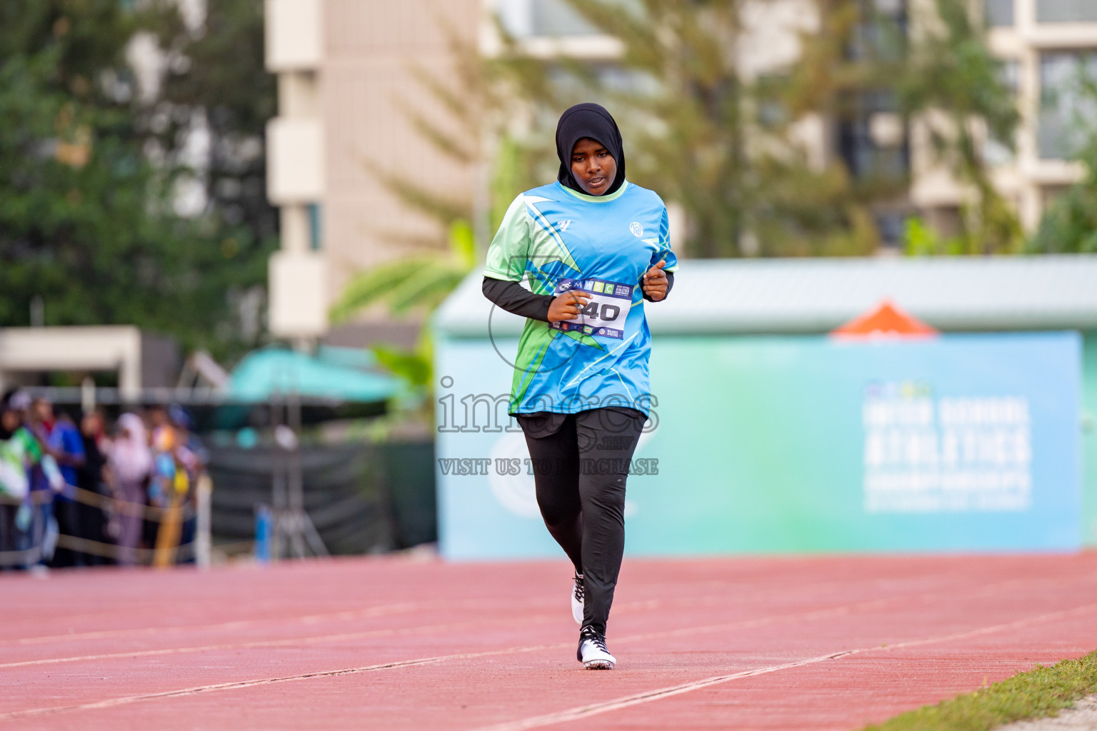 Day 2 of MWSC Interschool Athletics Championships 2024 held in Hulhumale Running Track, Hulhumale, Maldives on Sunday, 10th November 2024. 
Photos by: Hassan Simah / Images.mv