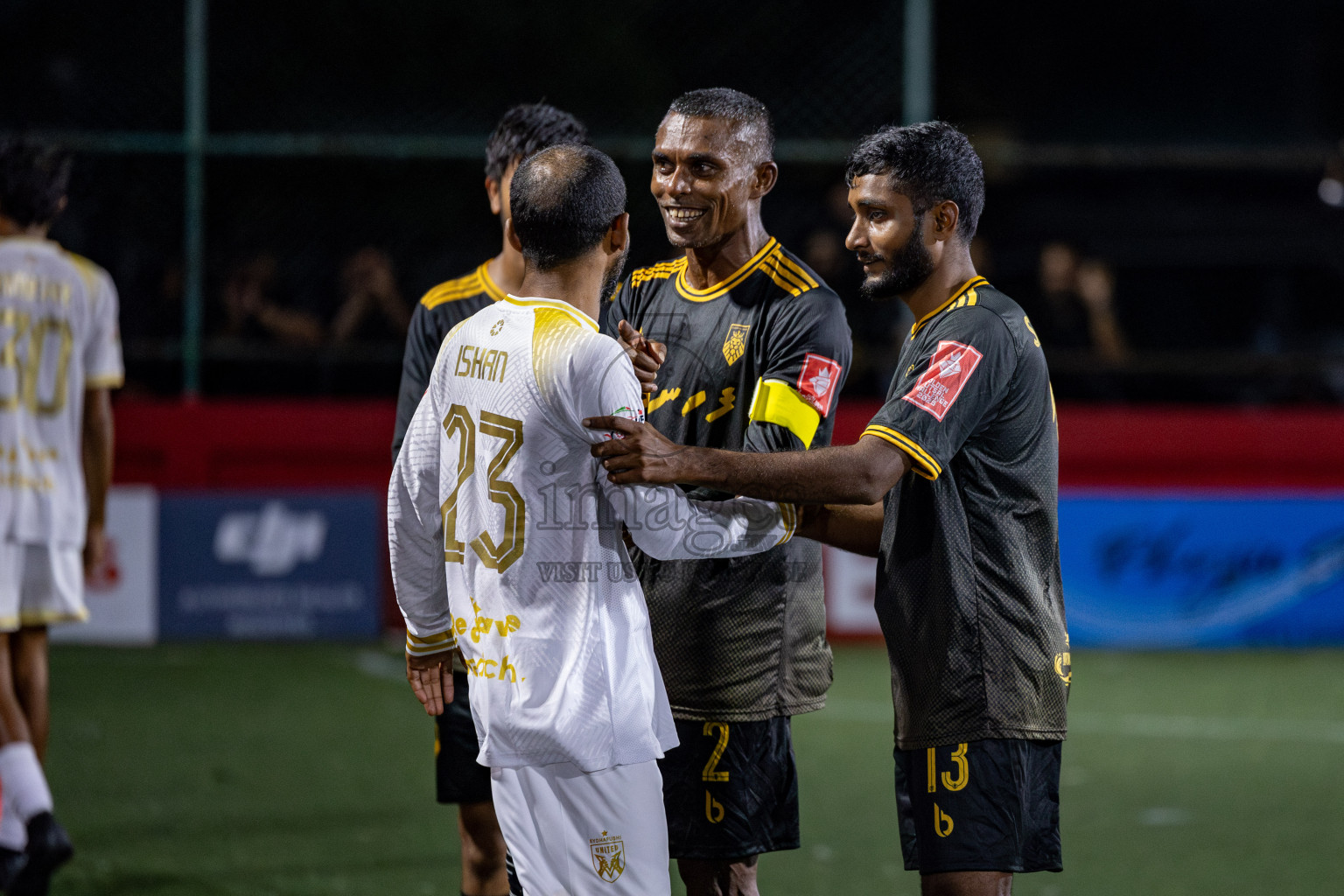 B Fehendhoo VS B Eydhafushi in Day 21 of Golden Futsal Challenge 2025 was held on Saturday, 25 January 2025, in Hulhumale', Maldives. 
Photos: Hassan Simah / images.mv