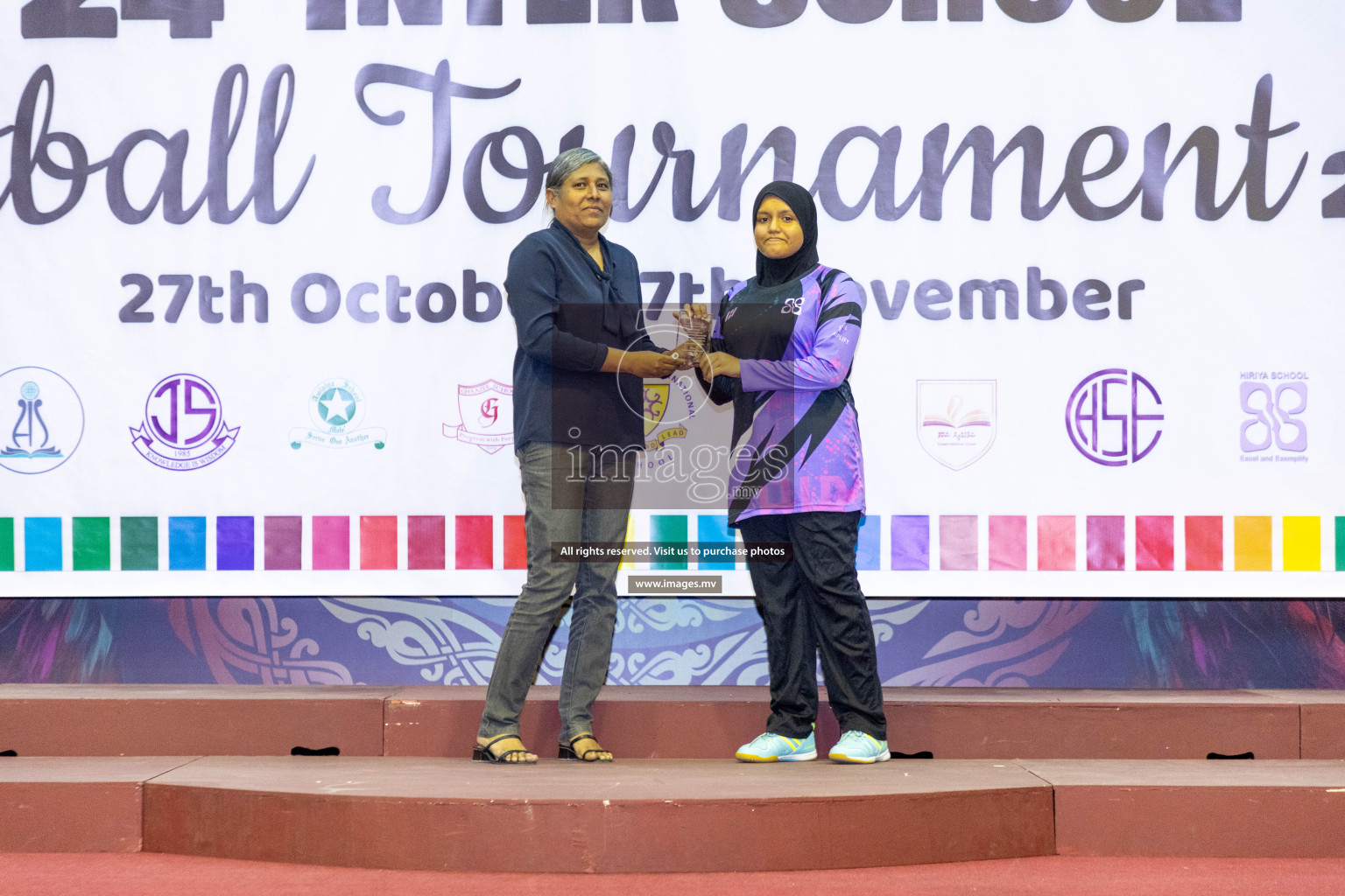 Final of 24th Interschool Netball Tournament 2023 was held in Social Center, Male', Maldives on 7th November 2023. Photos: Nausham Waheed / images.mv