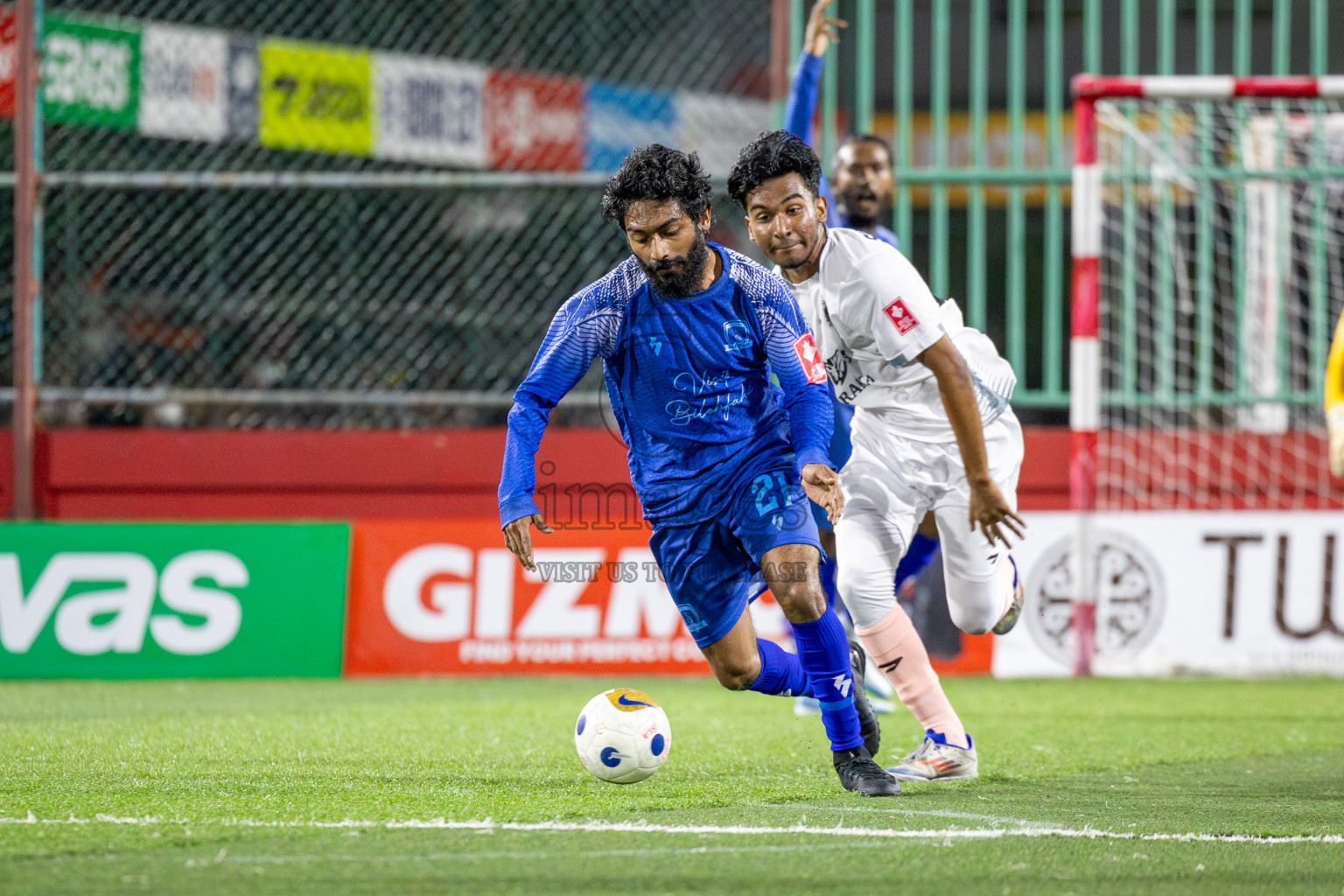 Sh Bilehfehi vs Sh Lhaimagu in Day 11 of Golden Futsal Challenge 2025 was held on Wednesday, 15th January 2025, in Hulhumale', Maldives Photos: Mohamed Mahfooz Moosa / images.mv