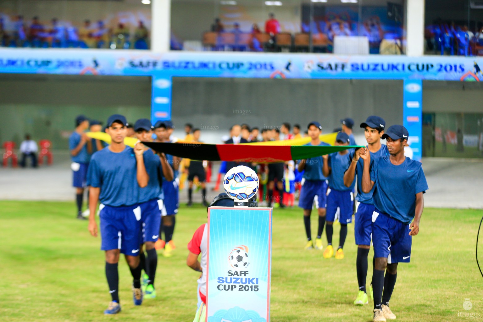 Afghanistan vs Sri Lanka in the 2nd semi final of SAFF Suzuki Cup held in Thiruvananthapuram, India, Thursday, December. 31, 2015.   (Images.mv Photo/ Hussain Sinan).