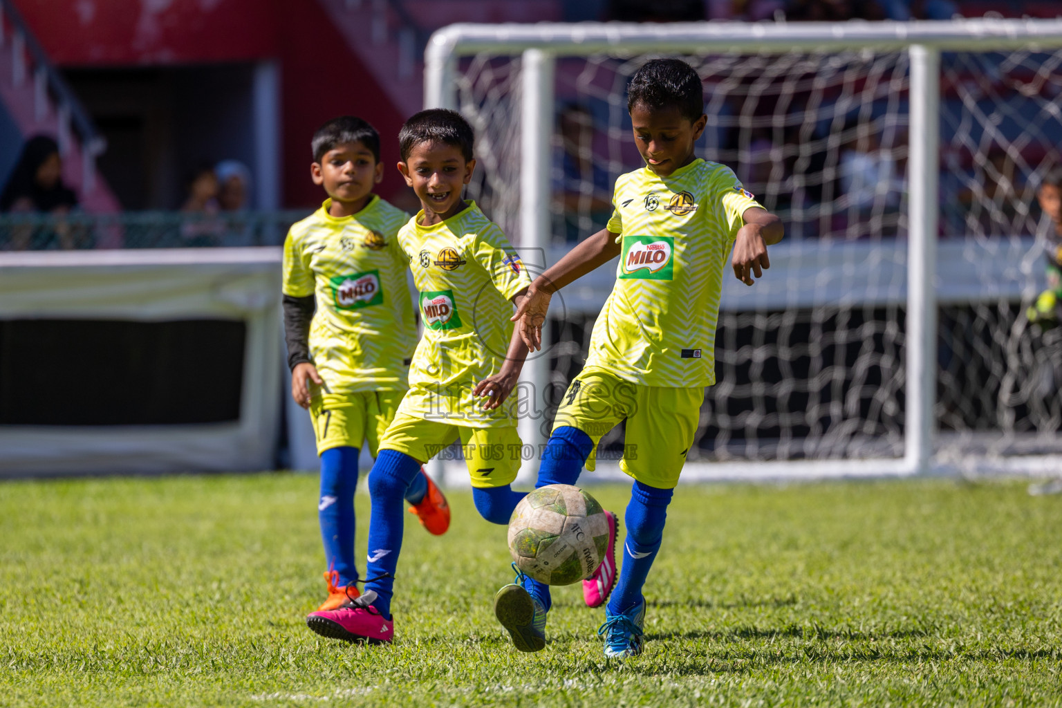 Day 1 of MILO Kids Football Fiesta was held at National Stadium in Male', Maldives on Friday, 23rd February 2024. 
Photos: Ismail Thoriq / images.mv