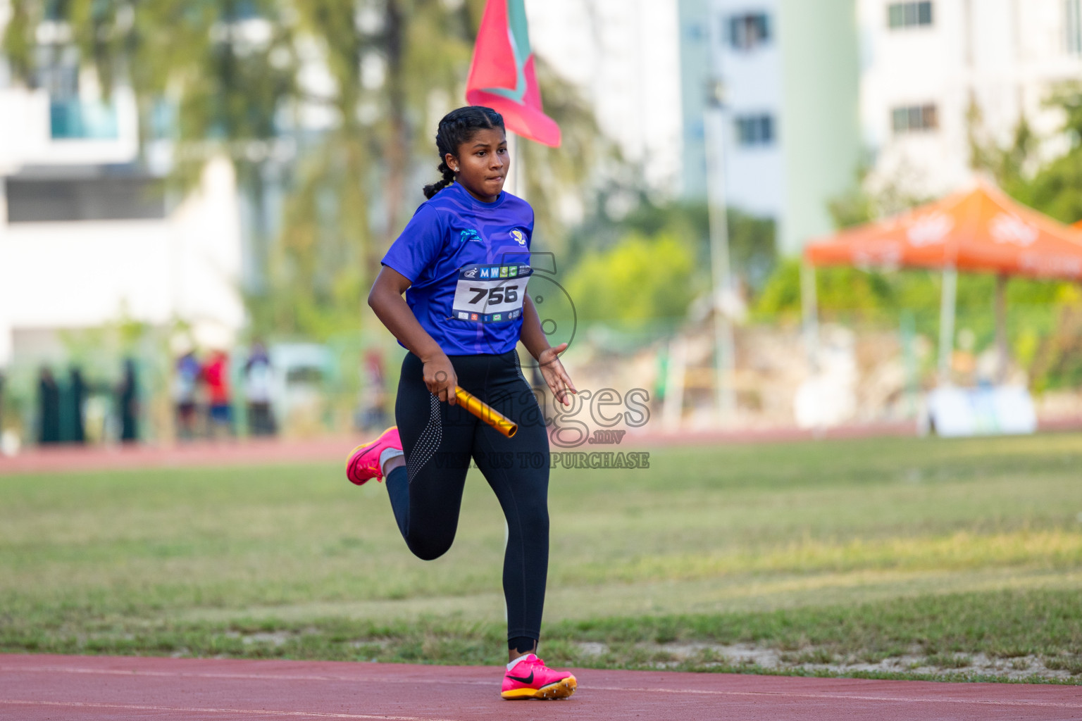 Day 5 of MWSC Interschool Athletics Championships 2024 held in Hulhumale Running Track, Hulhumale, Maldives on Wednesday, 13th November 2024. Photos by: Ismail Thoriq / Images.mv