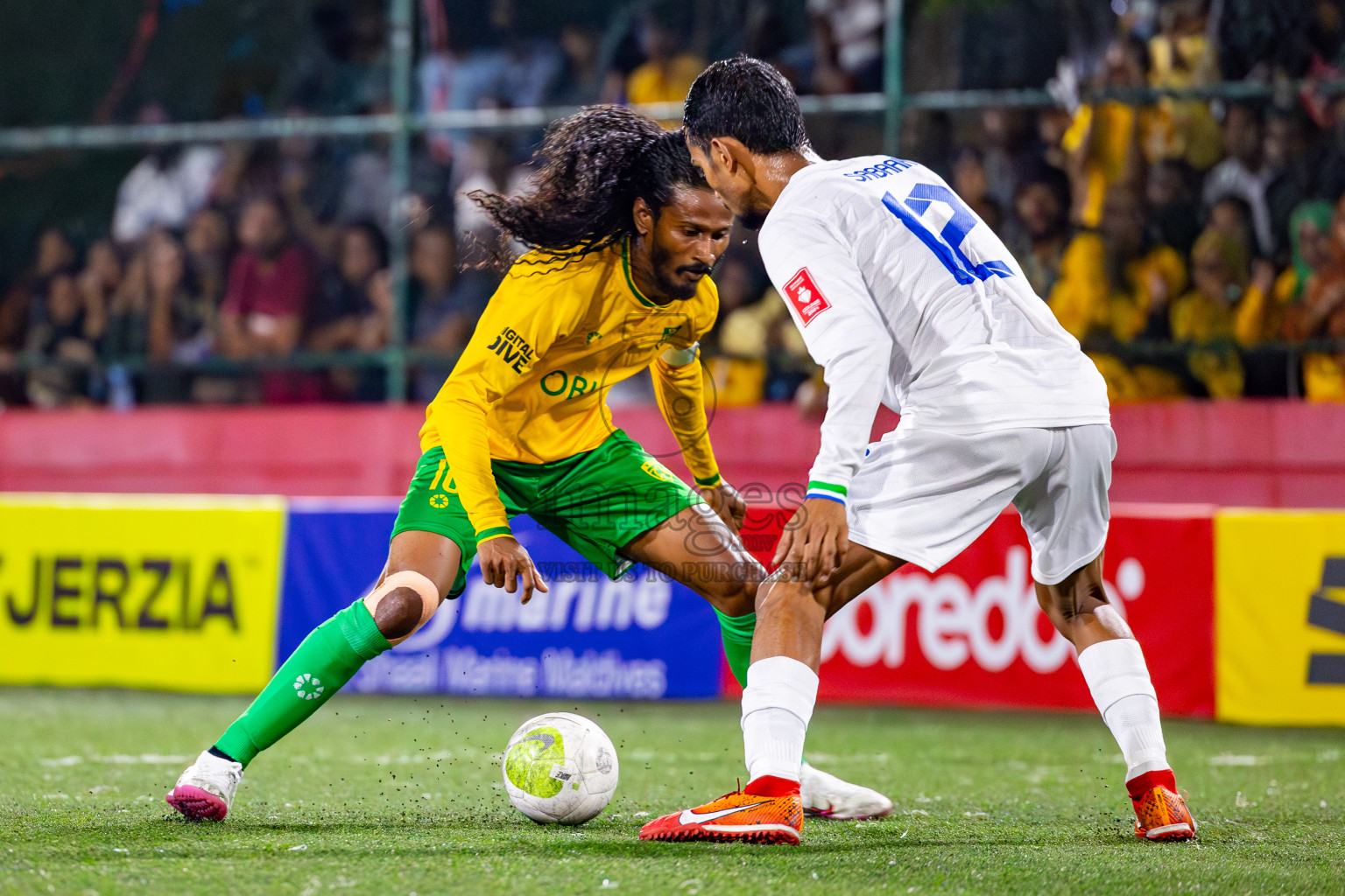 S Hithadhoo vs GDh Vaadhoo on Day 37 of Golden Futsal Challenge 2024 was held on Thursday, 22nd February 2024, in Hulhumale', Maldives
Photos: Mohamed Mahfooz Moosa/ images.mv