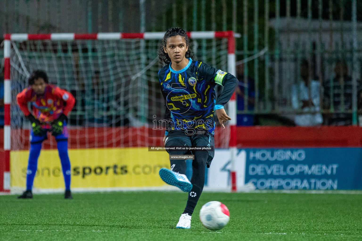 GA. Gemanafushi vs GA. Dhevvadhoo in Day 2 of Golden Futsal Challenge 2023 on 06 February 2023 in Hulhumale, Male, Maldives