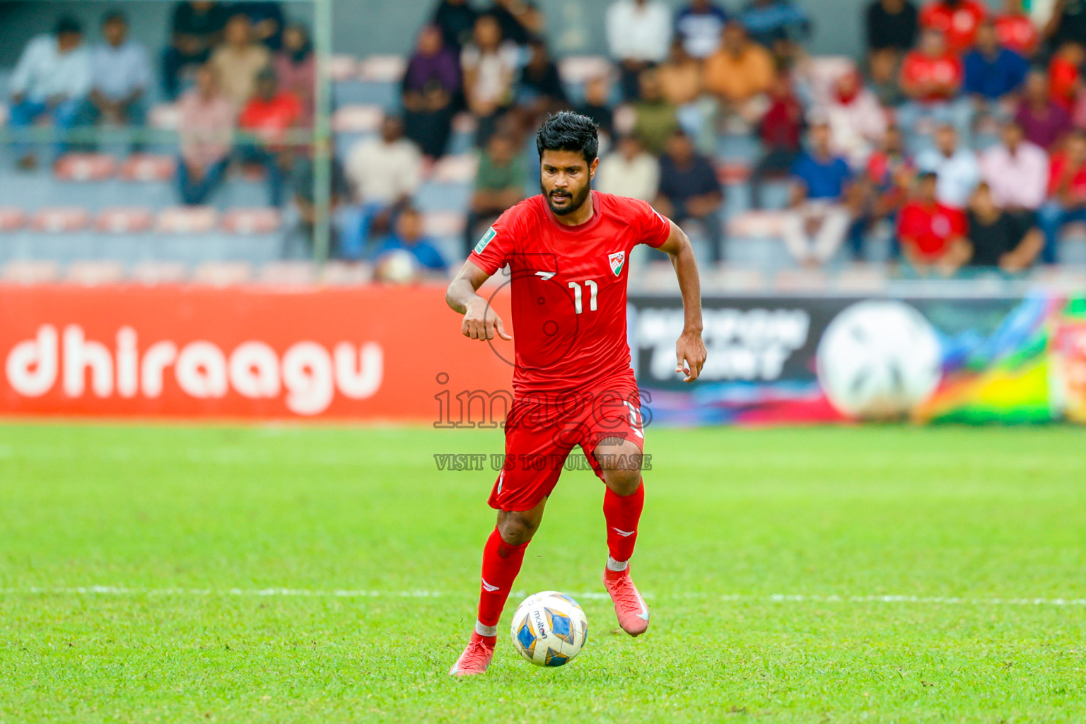 Maldives vs Tajikistan in the AFC Asian Cup Saudi Arabia 2027 Qualifier was played in Male' Maldives on Tuesday, 14th October 2025. 
Photos: Raaif Yoosuf / images.mv