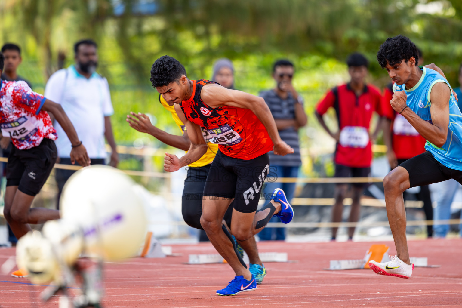 Day 1 of MWSC Interschool Athletics Championships 2024 held in Hulhumale Running Track, Hulhumale, Maldives on Saturday, 9th November 2024. Photos by: Ismail Thoriq / Images.mv