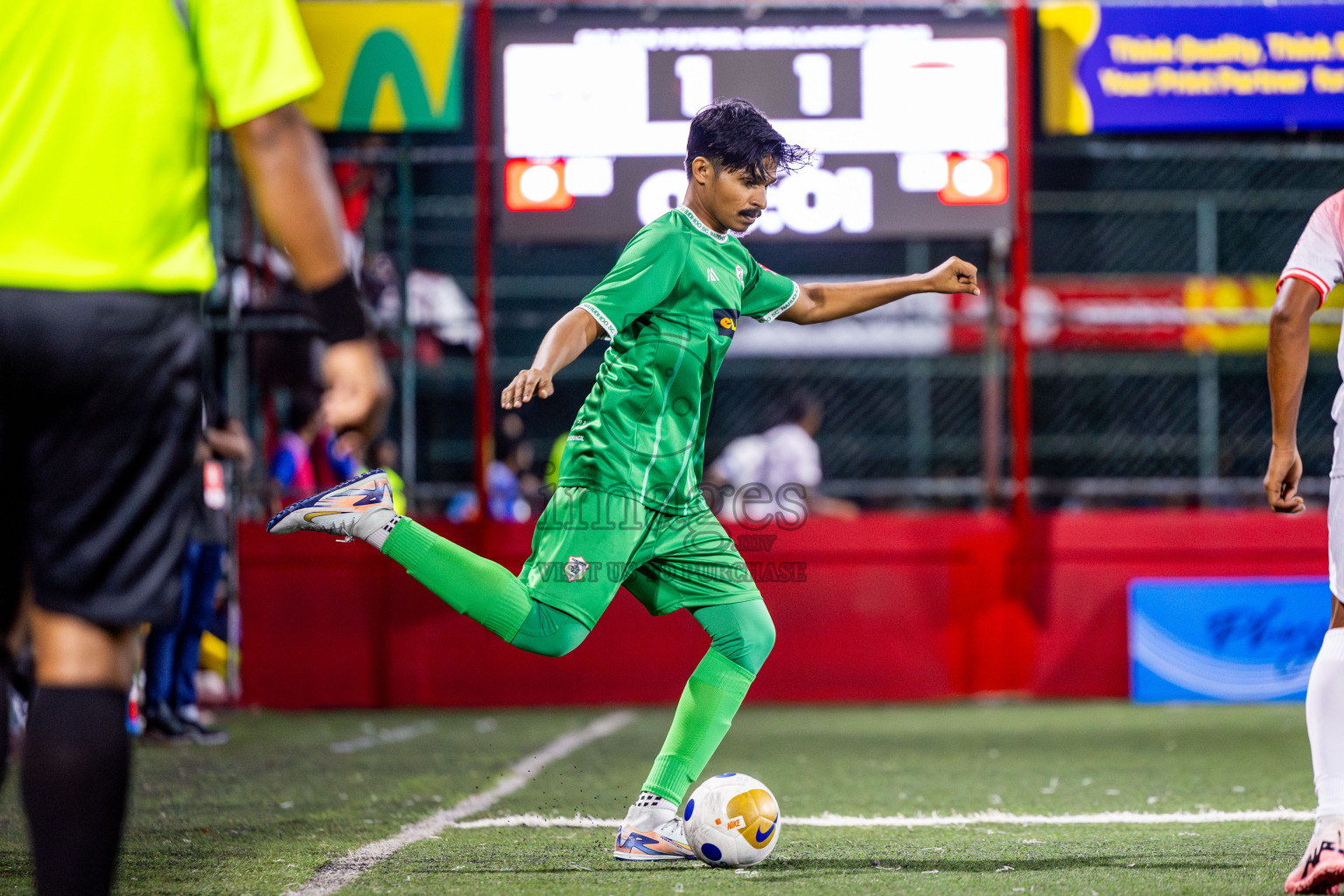 Sh Narudhoo vs Sh Goidhoo in Day 11 of Golden Futsal Challenge 2025 was held on Wednesday, 15th January 2025, in Hulhumale', Maldives Photos: Nausham Waheed / images.mv