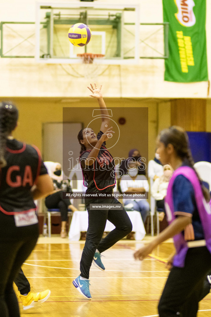 Kulhudhuffushi Youth & R.C vs Shining Star Sports Club in the Semi Finals of Milo National Netball Tournament 2021 held on 3 December 2021 in Male', Maldives, photos by Maanish