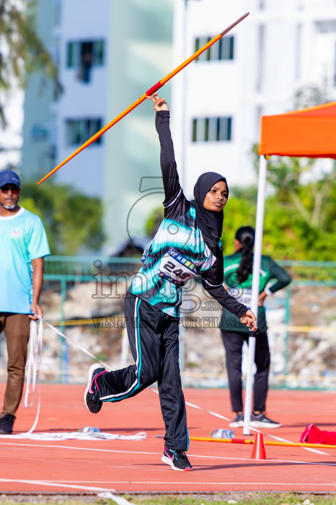 Day 3 of MWSC Interschool Athletics Championships 2024 held in Hulhumale Running Track, Hulhumale, Maldives on Monday, 11th November 2024. Photos by: Nausham Waheed / Images.mv