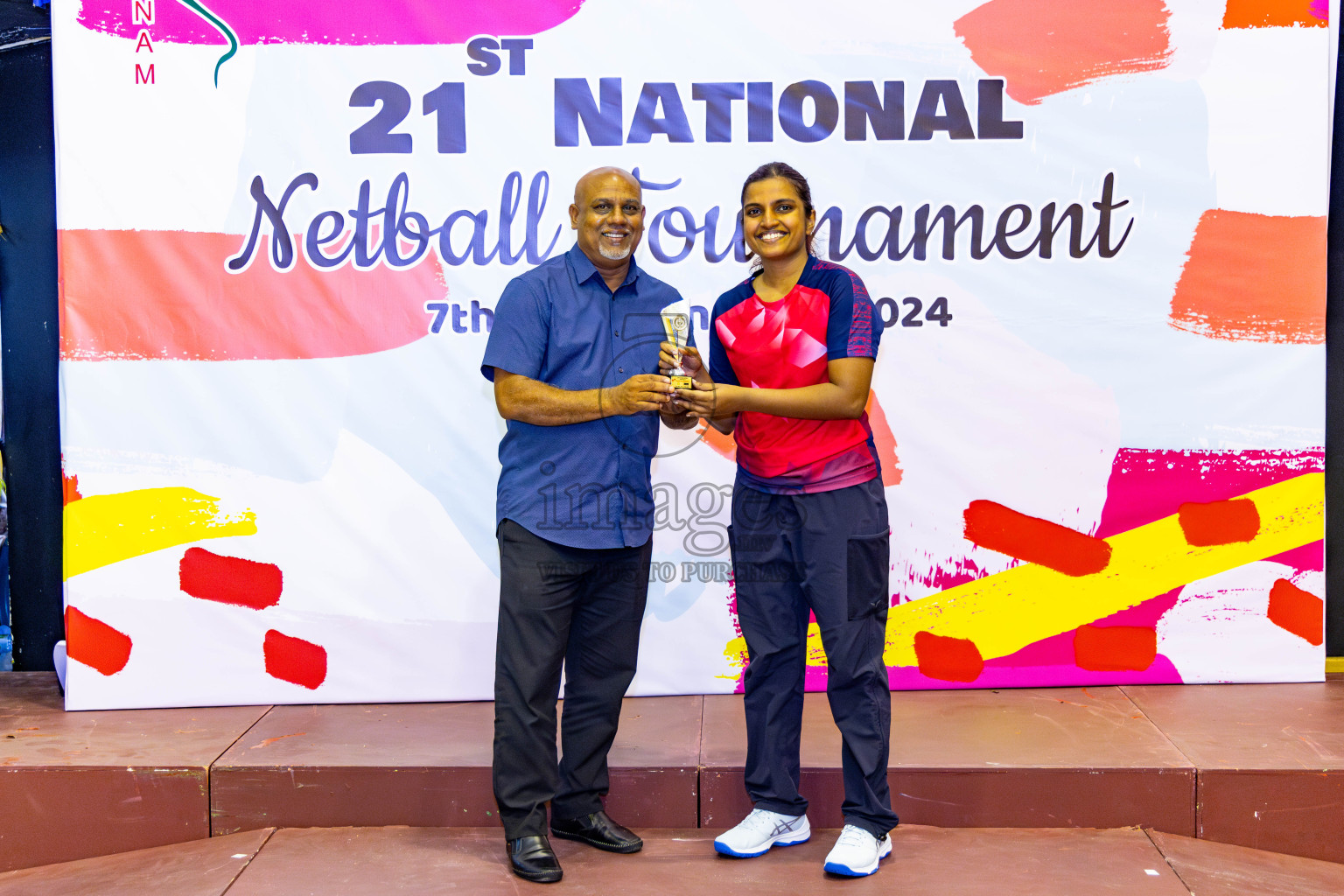 Club Matrix vs Club Green Streets in Final of 21st National Netball Tournament was held in Social Canter at Male', Maldives on Wednesday, 22nd May 2024. Photos: Nausham Waheed / images.mv