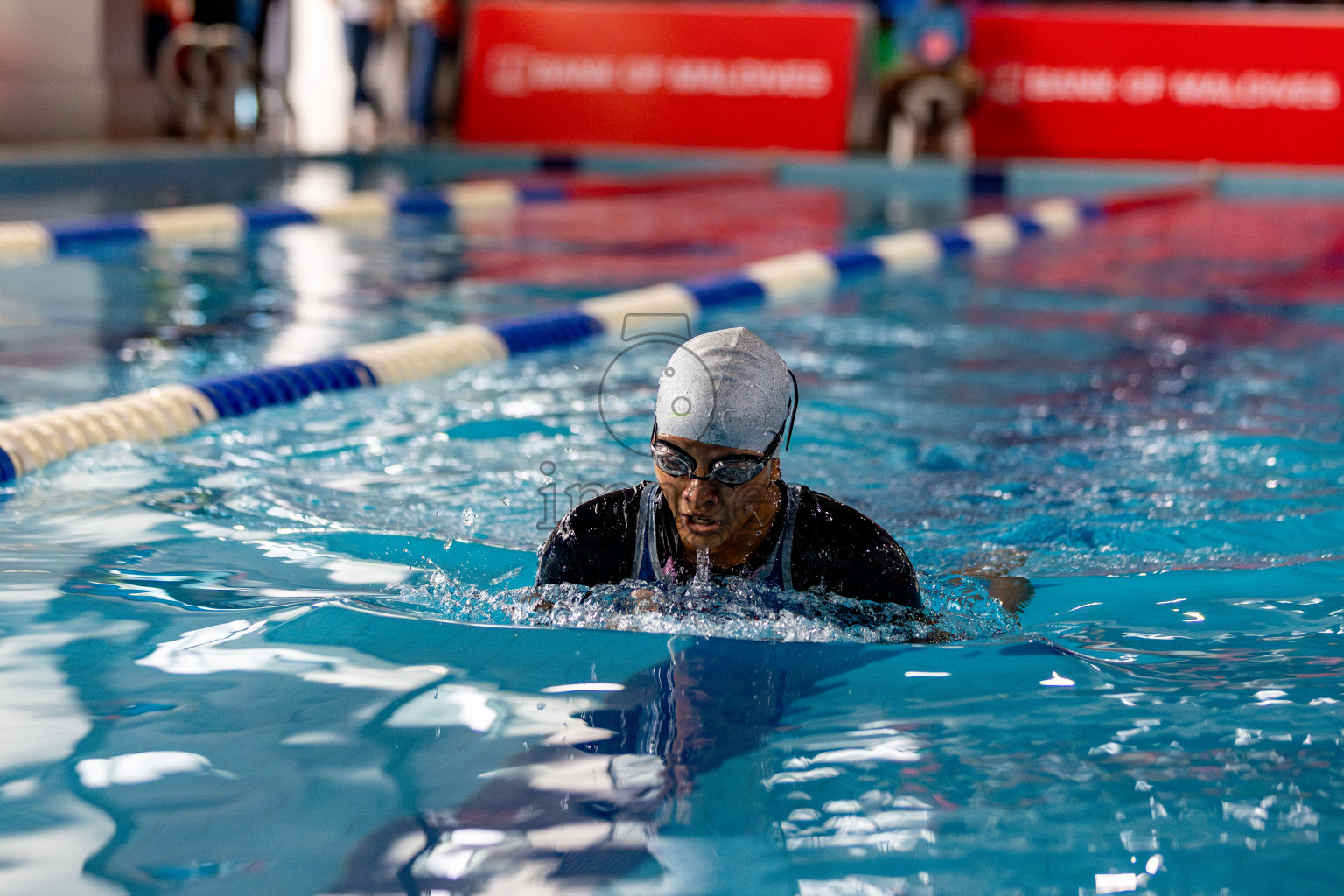 Day 3 of National Swimming Competition 2024 held in Hulhumale', Maldives on Sunday, 15th December 2024. Photos: Hassan Simah / images.mv