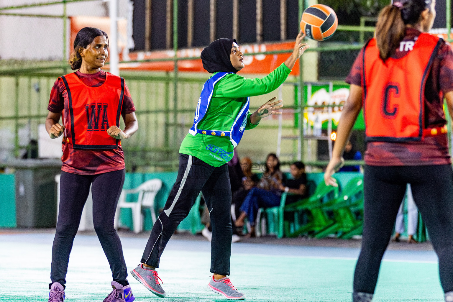 Day 3 of 23rd Netball Association Championship was held in Ekuveni Netball Court at Male', Maldives on Saturday, 27th April 2024. Photos: Nausham Waheed / images.mv