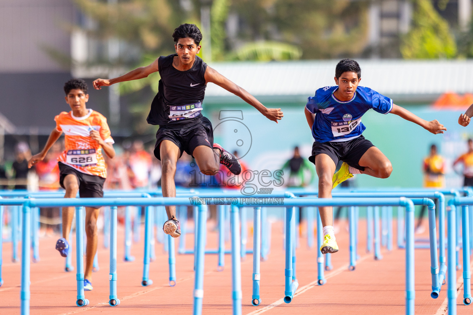 Day 5 of MWSC Interschool Athletics Championships 2024 held in Hulhumale Running Track, Hulhumale, Maldives on Wednesday, 13th November 2024. Photos by: Raif Yoosuf / Images.mv