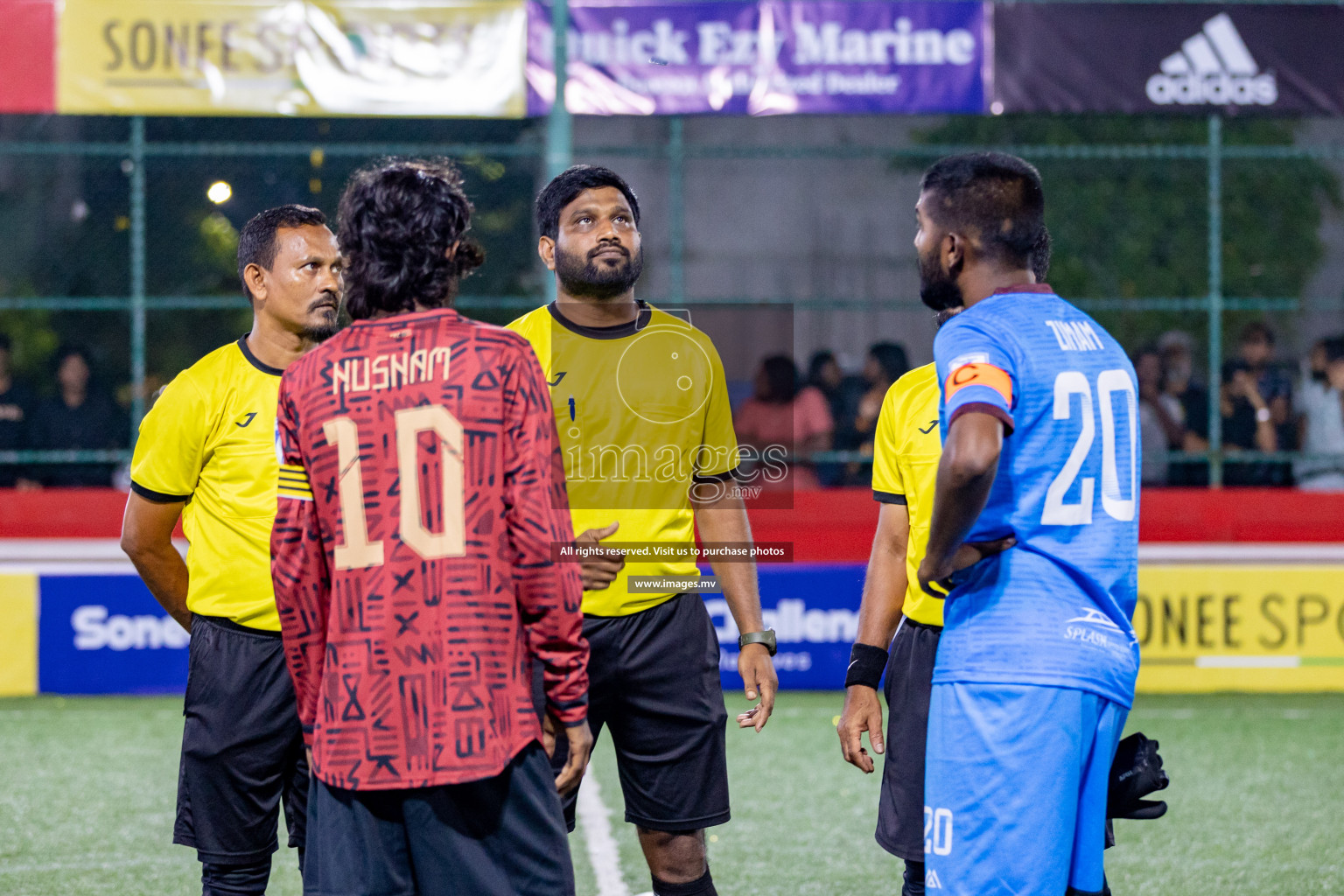 HA. Kelaa vs HA. Thuraakunu in Day 6 of Golden Futsal Challenge 2023 on 10 February 2023 in Hulhumale, Male, Maldives