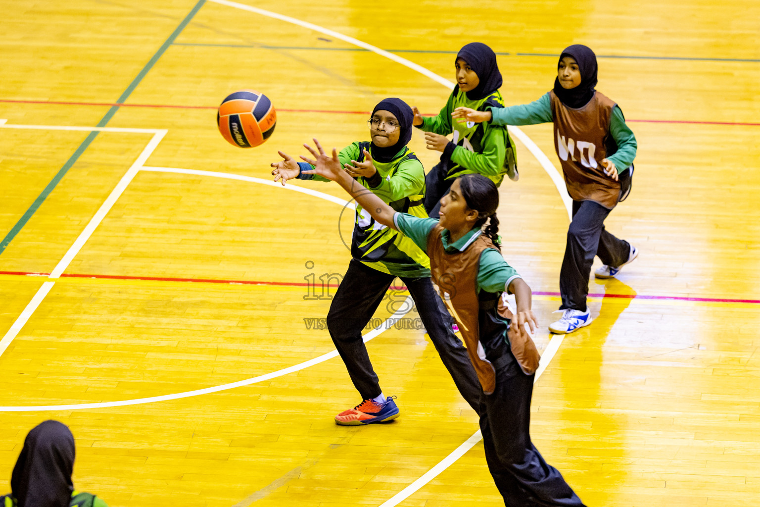 Day 7 of 25th Inter-School Netball Tournament was held in Social Center at Male', Maldives on Saturday, 17th August 2024. Photos: Nausham Waheed / images.mv