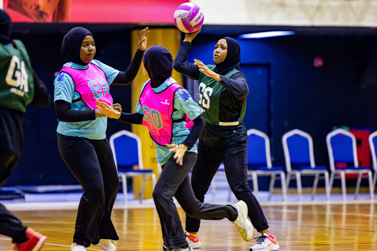 Xenith Sports Club vs MV Netters in Day 10 of National Netball Tournament 2025 held in Social Center at Male', Maldives on Tuesday, 27th May 2025. Photos: Nausham Waheed / images.mv