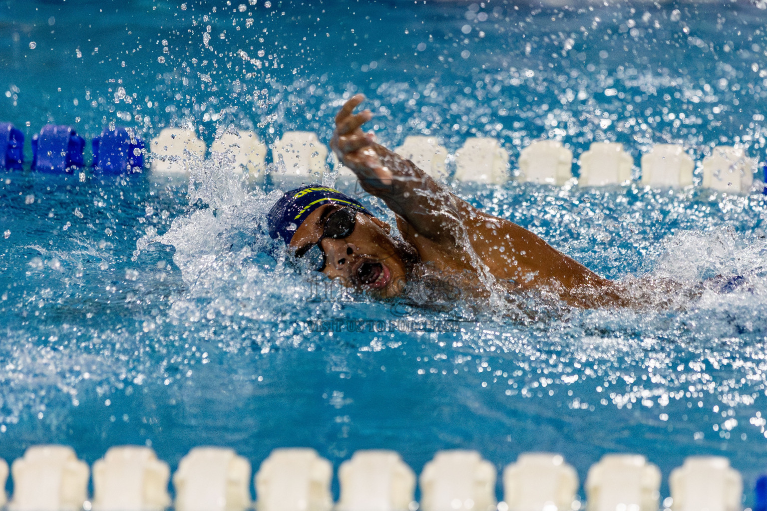 Day 2 of National Swimming Competition 2024 held in Hulhumale', Maldives on Saturday, 14th December 2024. Photos: Hassan Simah / images.mv