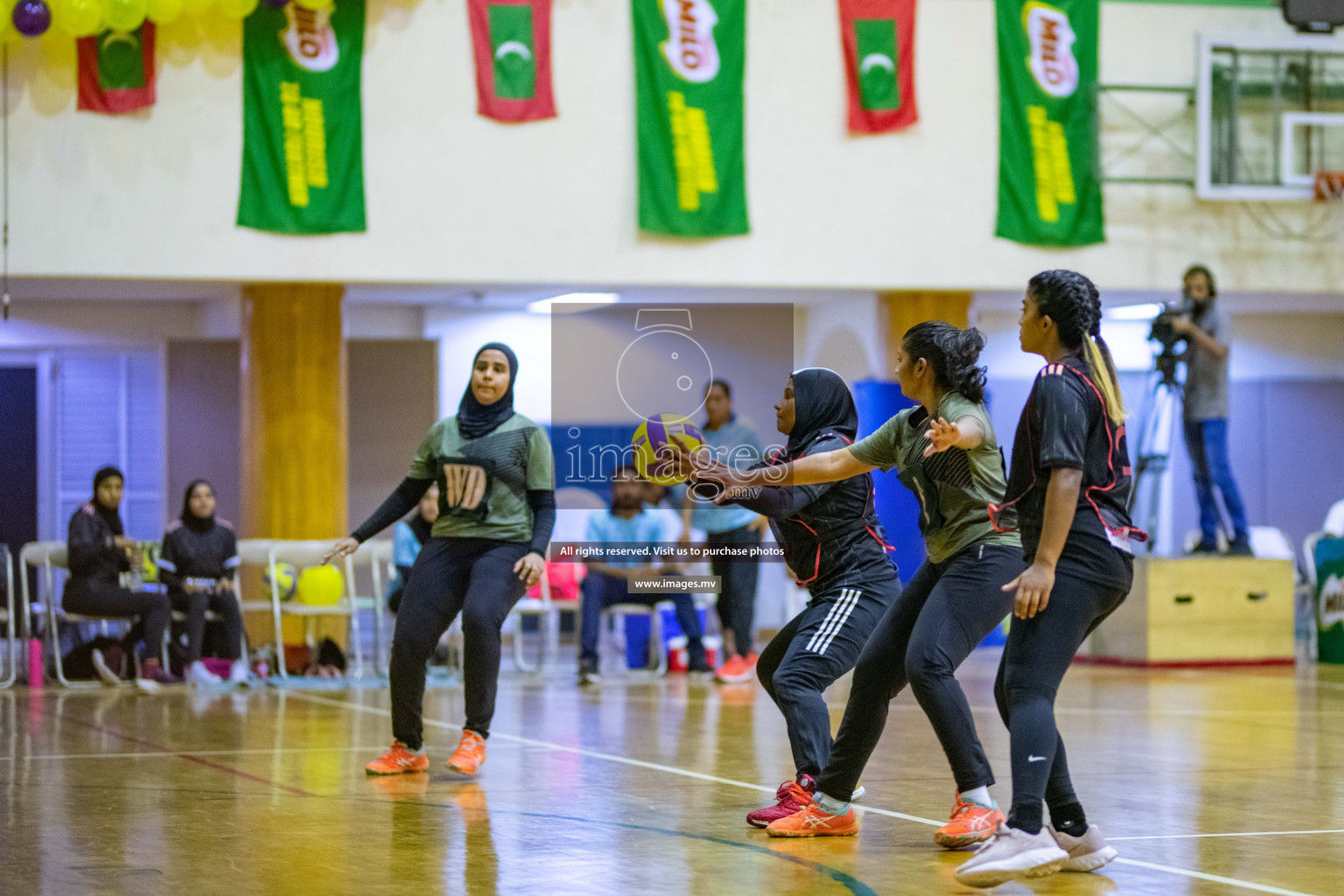 Kulhudhuffushi Youth & R.C vs Club Green Streets in the Finals of Milo National Netball Tournament 2021 (Women's) held on 5th December 2021 in Male', Maldives Photos: Ismail Thoriq / images.mv