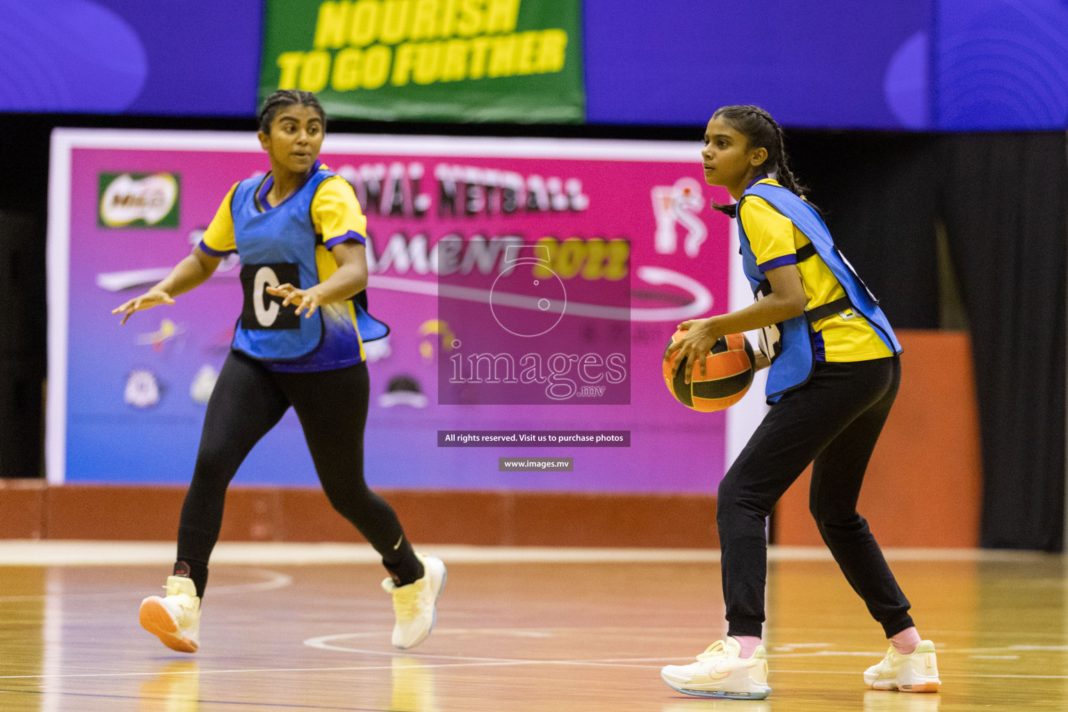 Club Green Streets vs Kulhudhufushi Y&RC in the 1st Division Final of Milo National Netball Tournament 2022 on 22nd July 2022 held in Social Center, Male', Maldives. Photographer: Shuu / images.mv