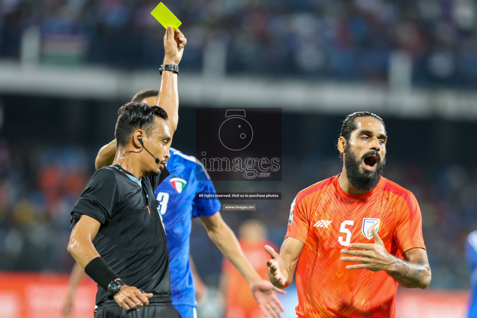 Kuwait vs India in the Final of SAFF Championship 2023 held in Sree Kanteerava Stadium, Bengaluru, India, on Tuesday, 4th July 2023. Photos: Hassan Simah / images.mv